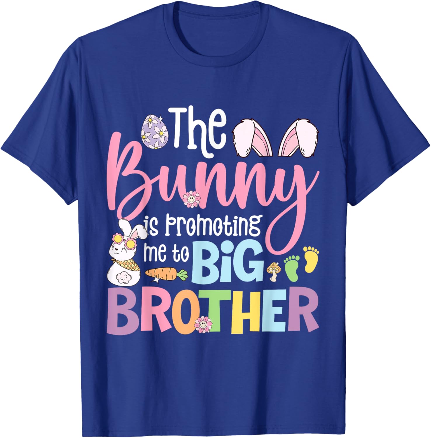 Big Brother Easter Bunny Pregnancy Announcement T-Shirt for Expecting Moms - 3
