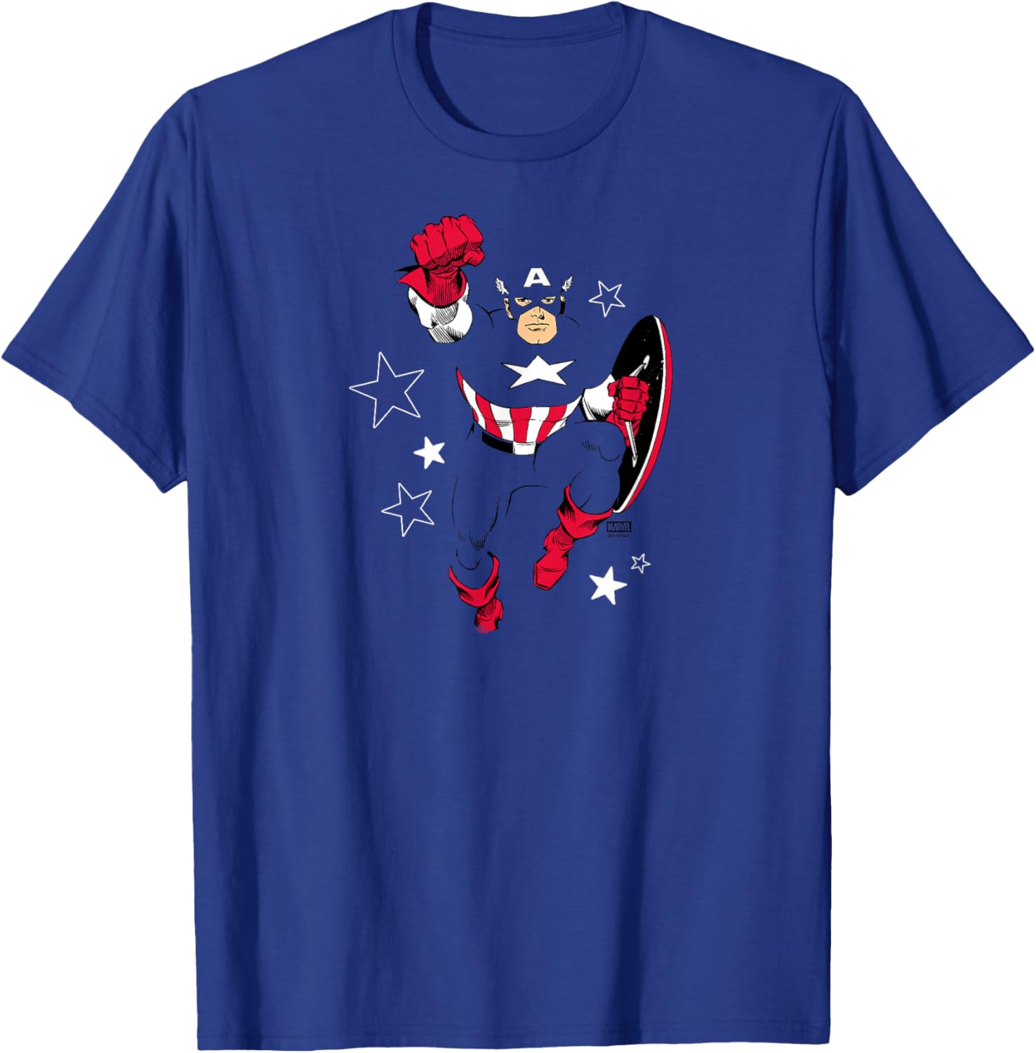 Marvel Captain America Knockout T-Shirt for Fans of Heroic Style - 2