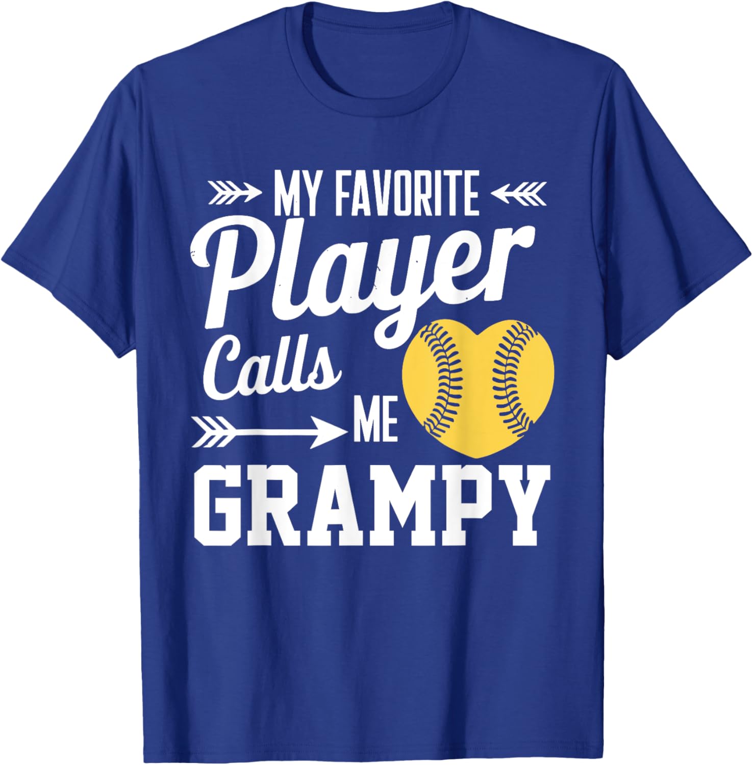 My Favorite Player Calls Me Grampy Softball T-Shirt for Proud Grandparents - 6