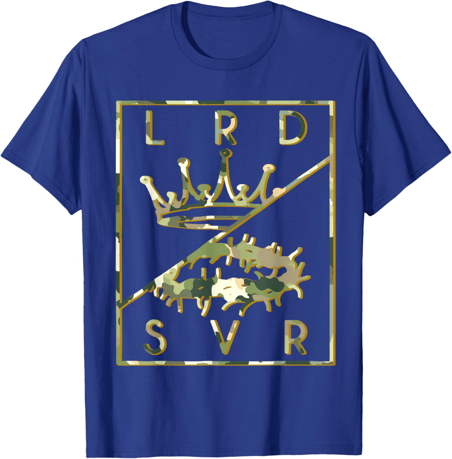 Camo Jesus Crown T-Shirt - Christian King Lord & Savior Apparel - 13