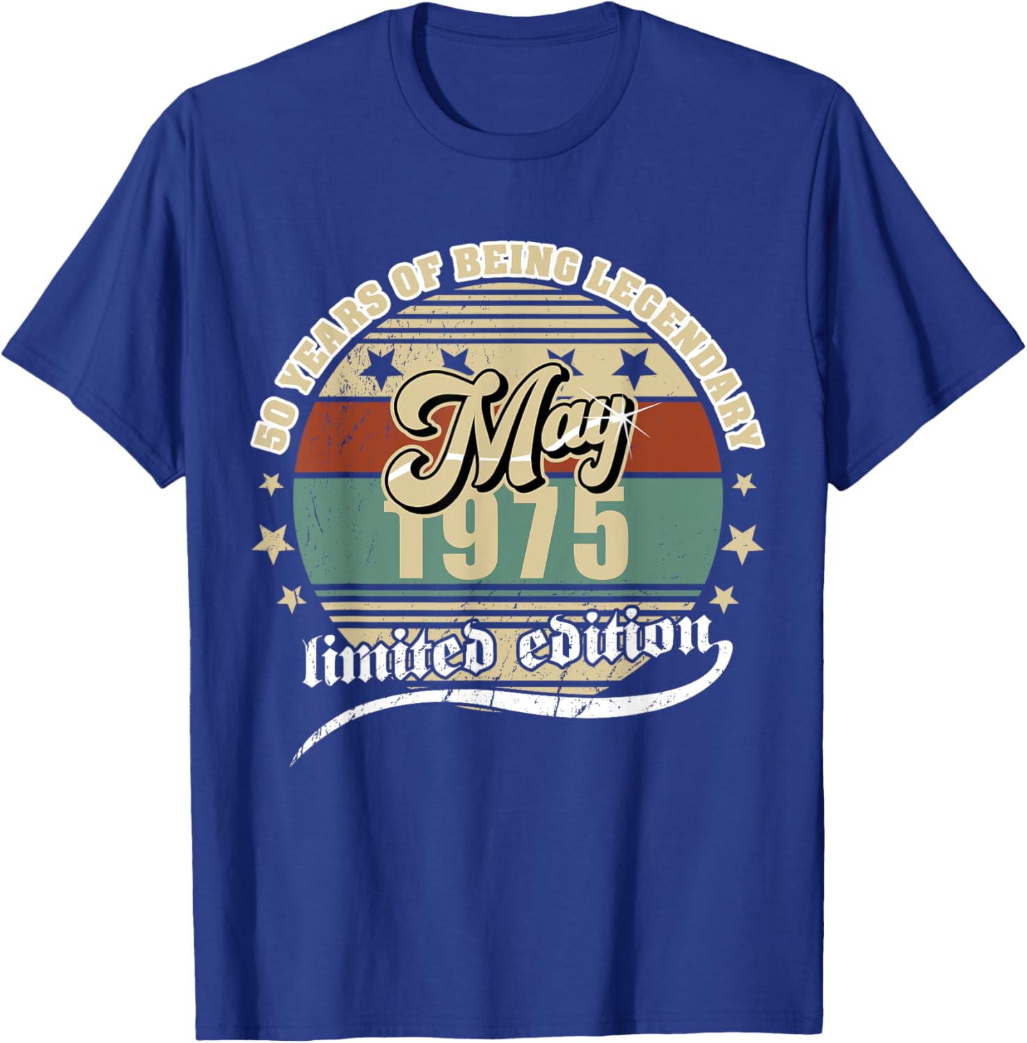 Vintage 50th Birthday May 1975 T-Shirt for Legendary Celebration - 12