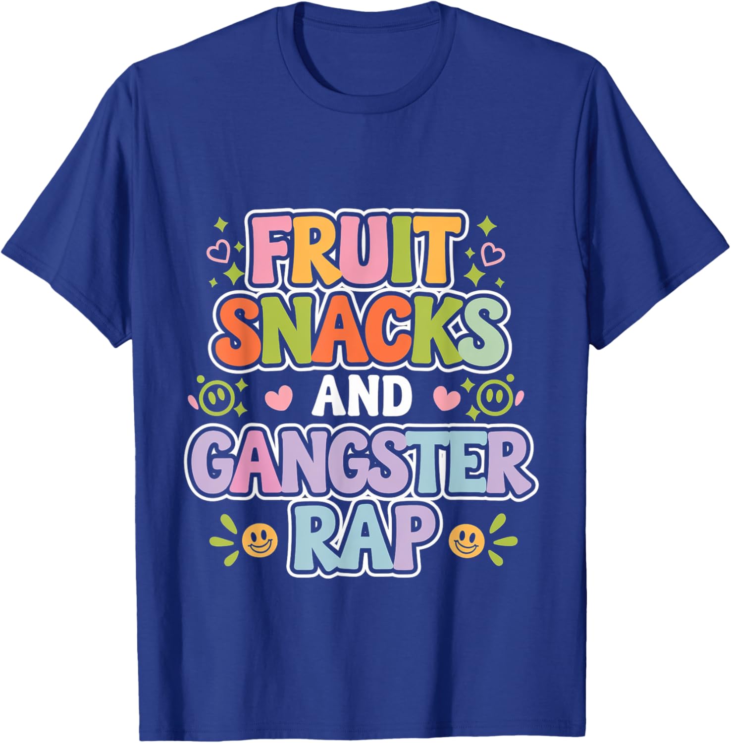 Fun Fruit Snacks and Gangster Rap Kid-Friendly Humor T-Shirt for Kids - 14