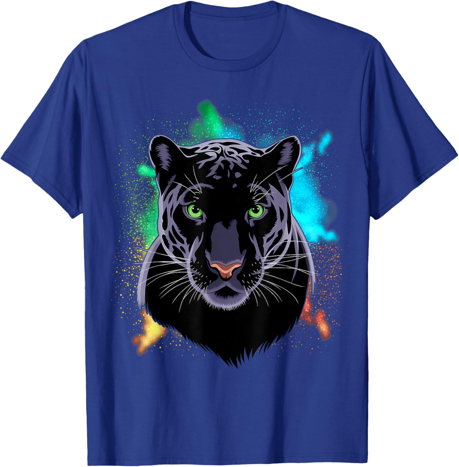 Beautiful Black Panther T-Shirt with Stunning Green Eyes for Animal Lovers - 7