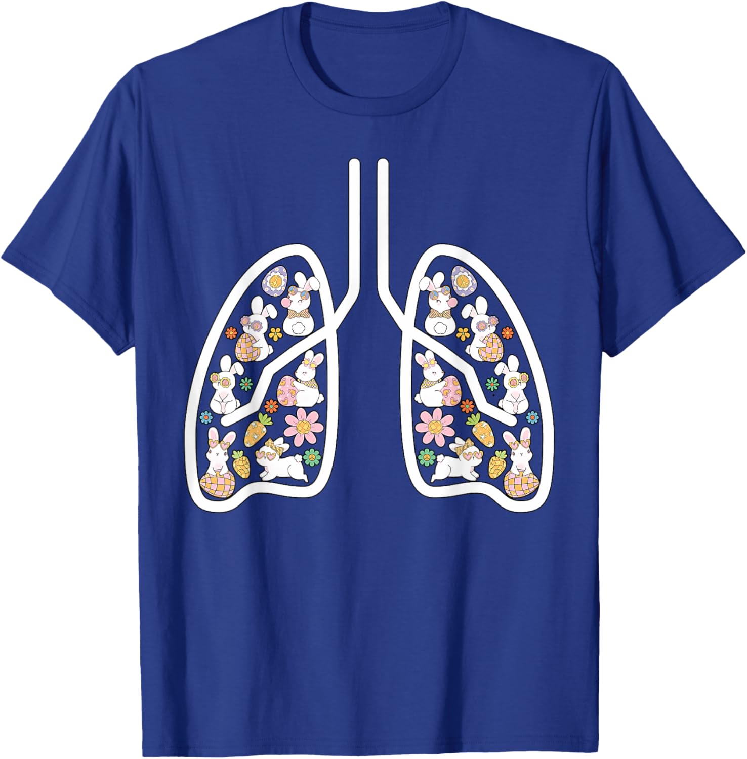 Respiratory Therapist Easter Lungs Nurse T-Shirt for Pulmonologists - 6