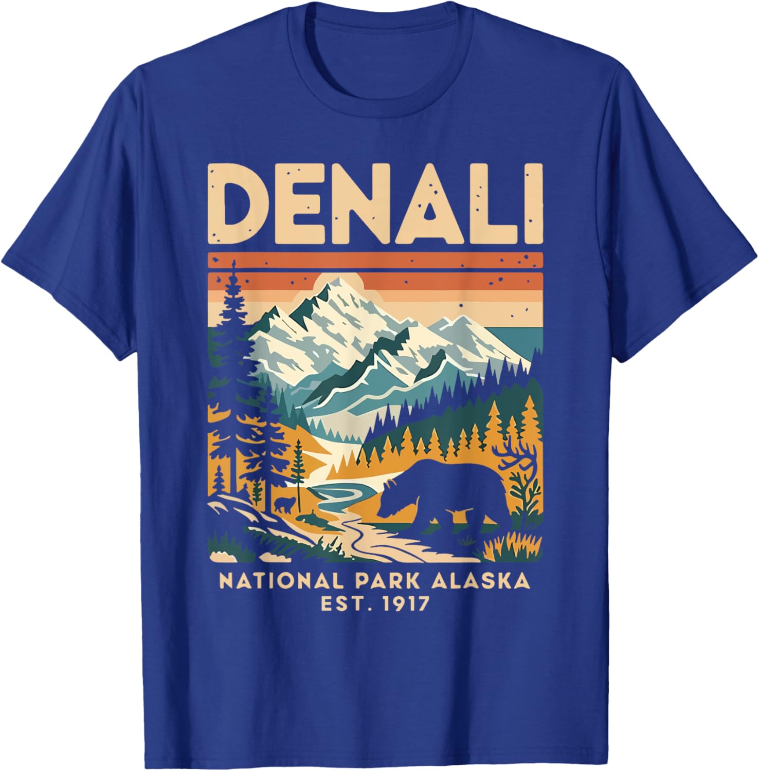 Vintage Denali National Park T-Shirt for All Ages - Men's, Women's, Kids' Apparel - 3