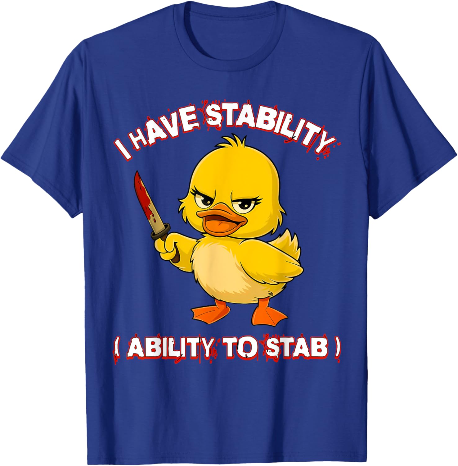 Funny Sarcastic Stability Ability Duck Meme T-Shirt for Unique Style - 5