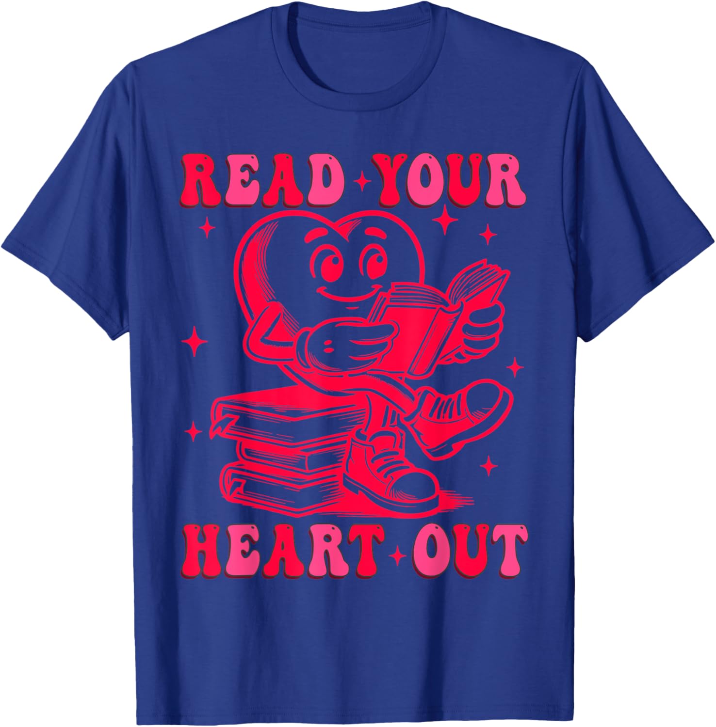 Read Your Heart Out Valentine's Day T-Shirt for Book Lovers - 1