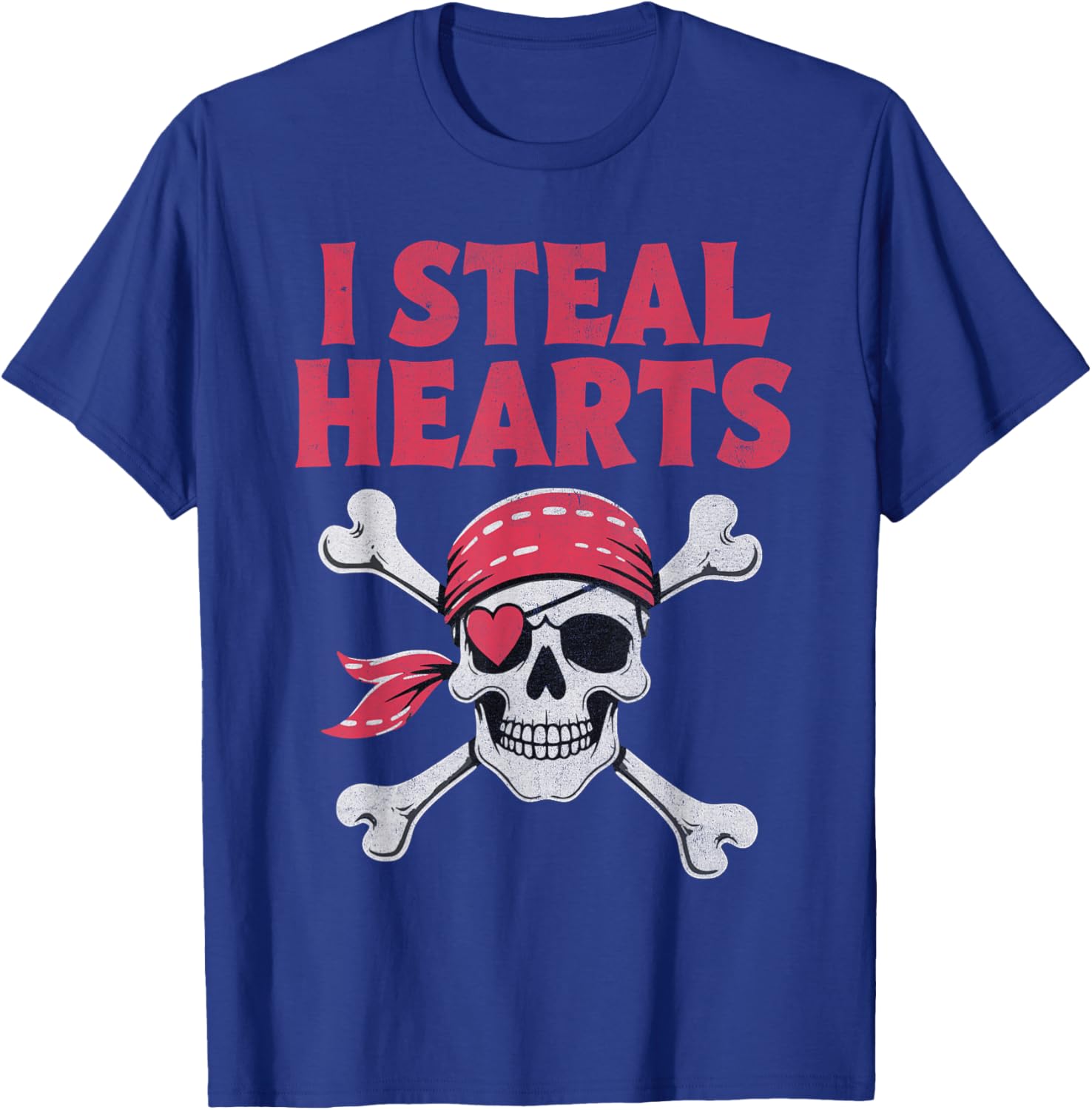 I Steal Hearts Pirate Skull T-Shirt for Kids - Perfect Valentine's Gift - 19
