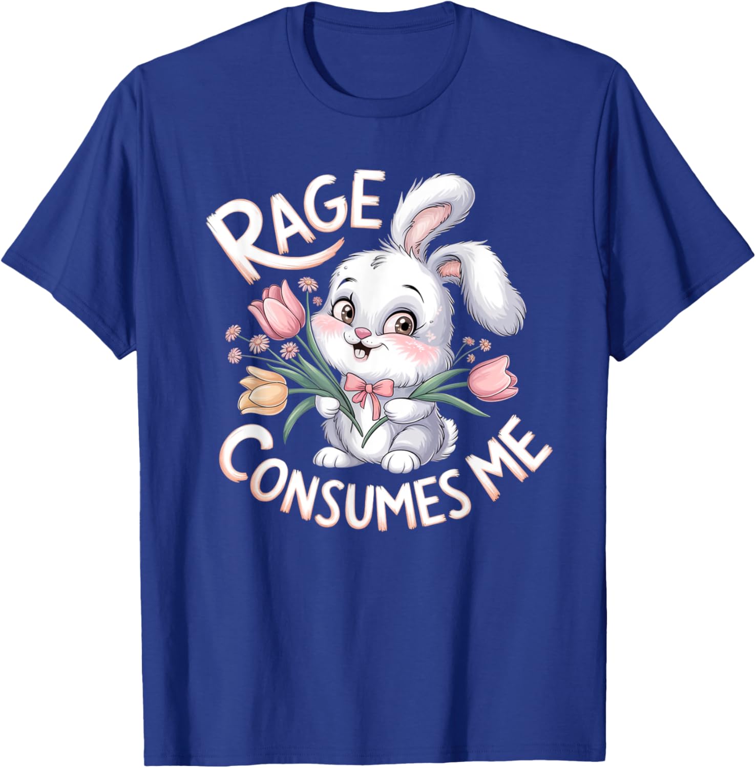 Bunny Rage Consumes Me Funny Rabbit T-Shirt for Animal Lovers - 4