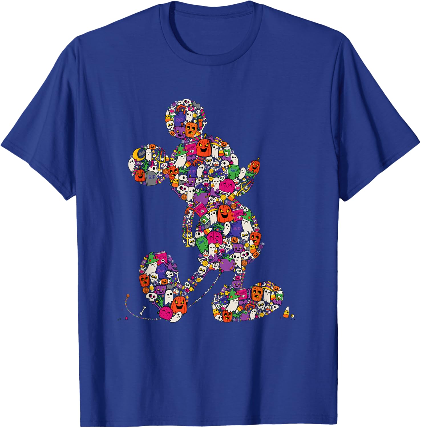 Cute Mickey Mouse Halloween T-Shirt Spooky Silhouette for Kids and Adults - 8