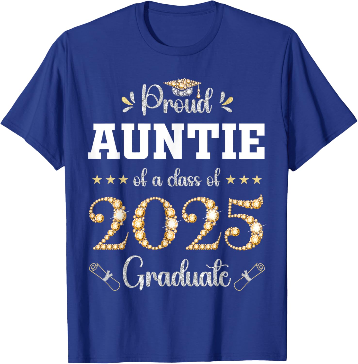 Proud Auntie of 2025 Graduate Graduation T-Shirt for Celebrating Achievements - 10