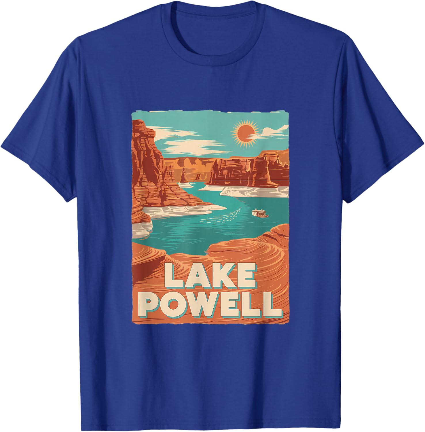 Lake Powell Vintage Canyon Sun Adventure T-Shirt for Outdoor Lovers - 14