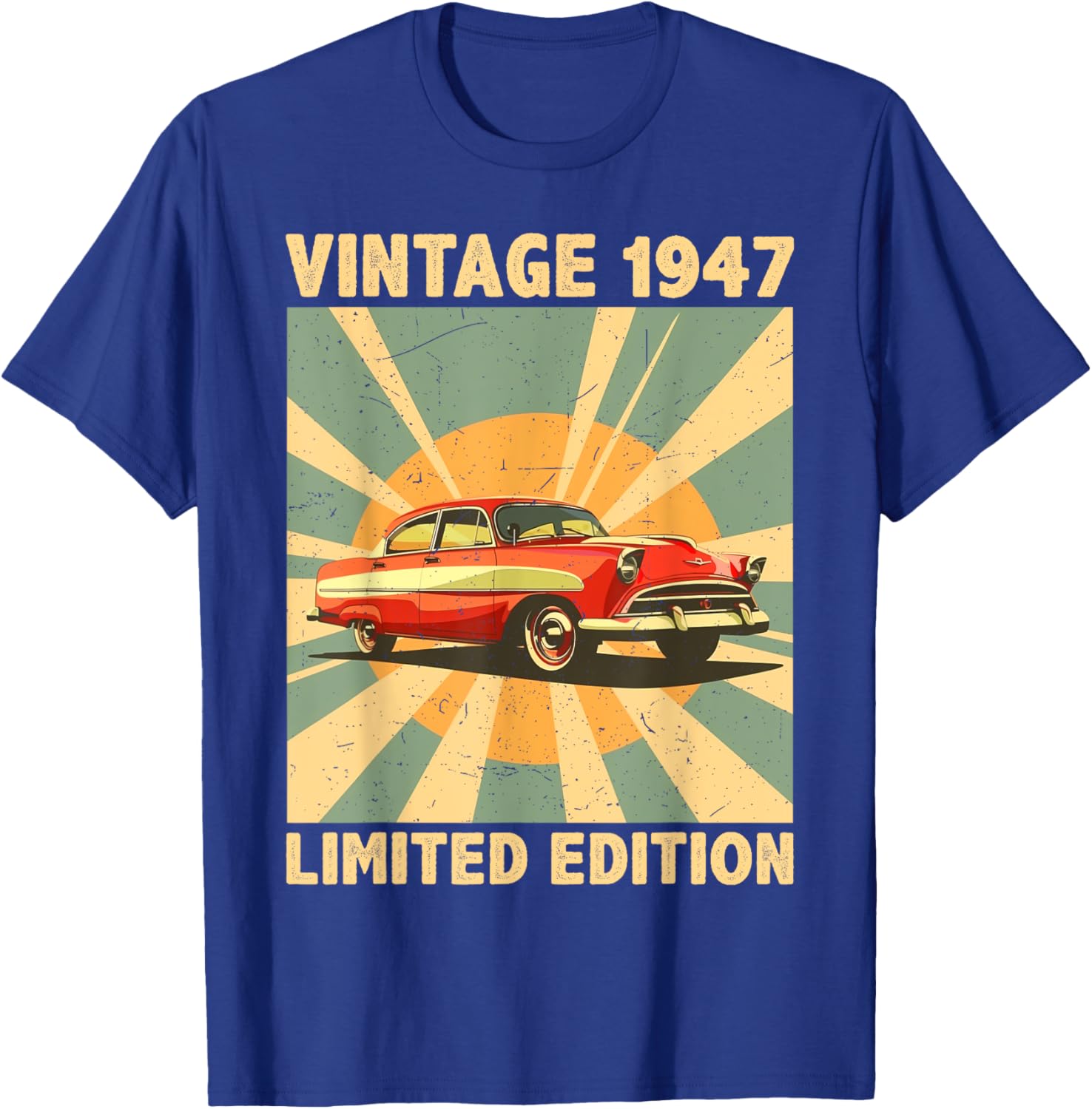 Funny 78th Birthday T-Shirt Retro 80's 1947 Vintage Style Gift Idea - 1