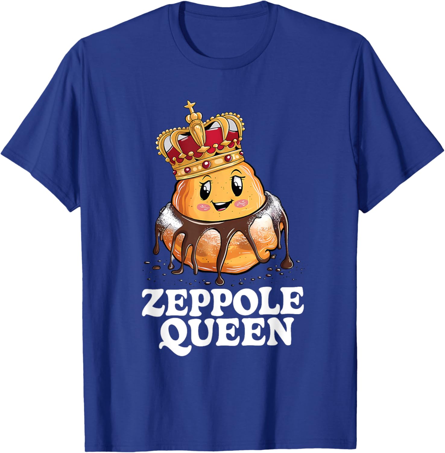 Zeppole Queen T-Shirt for Food Lovers - Fun and Stylish Design - 1