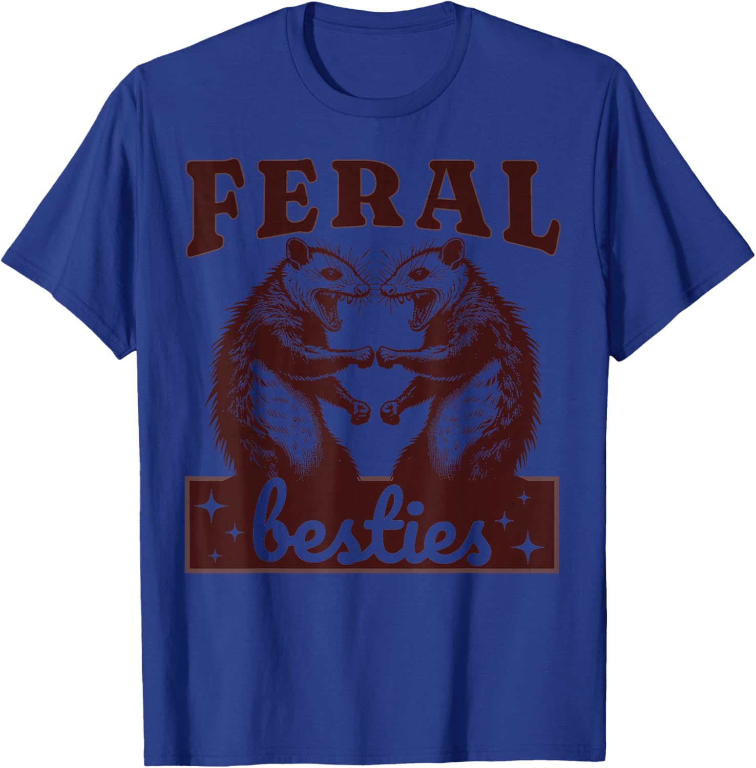 Possum Feral Besties Funny Matching BFF T-Shirt for Twinning Fun - 3