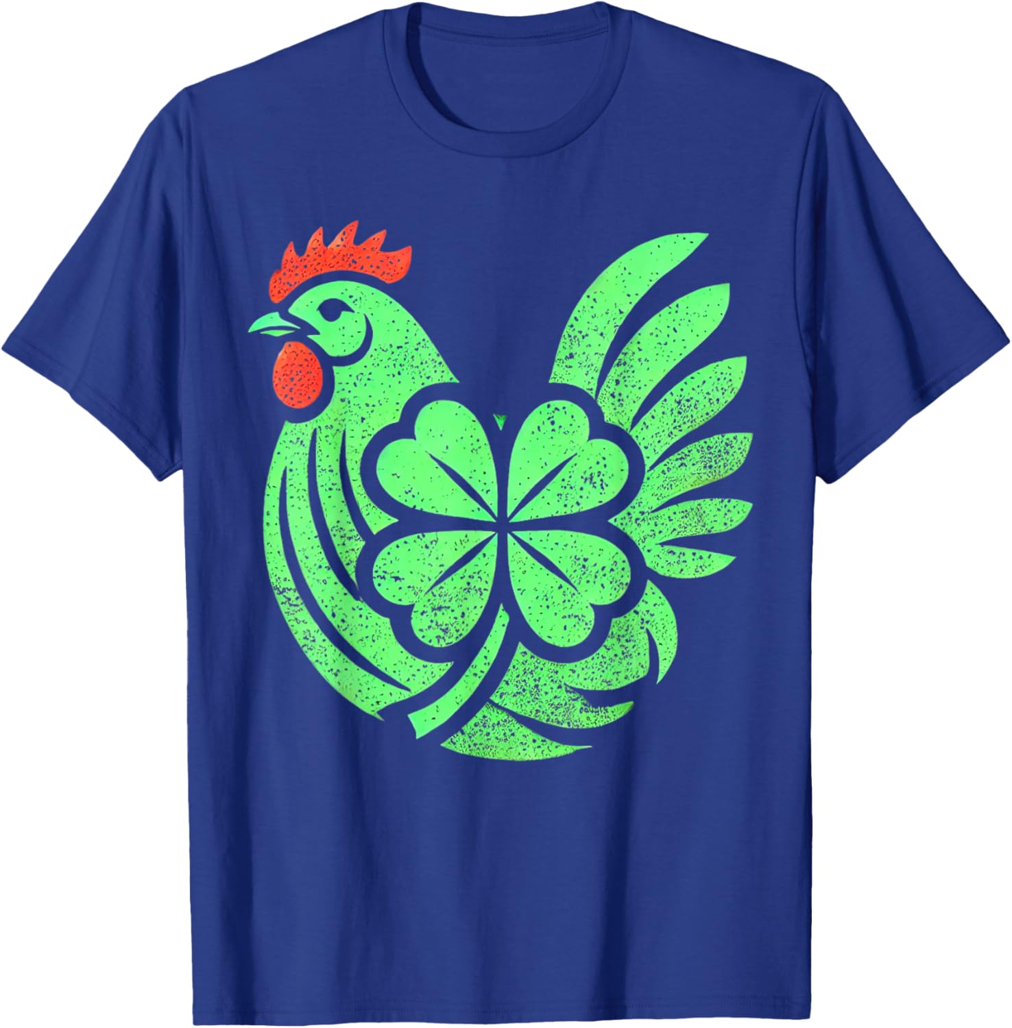 Cute Chicken Hen Shamrock St. Patrick's Day T-Shirt for Festive Fun - 1
