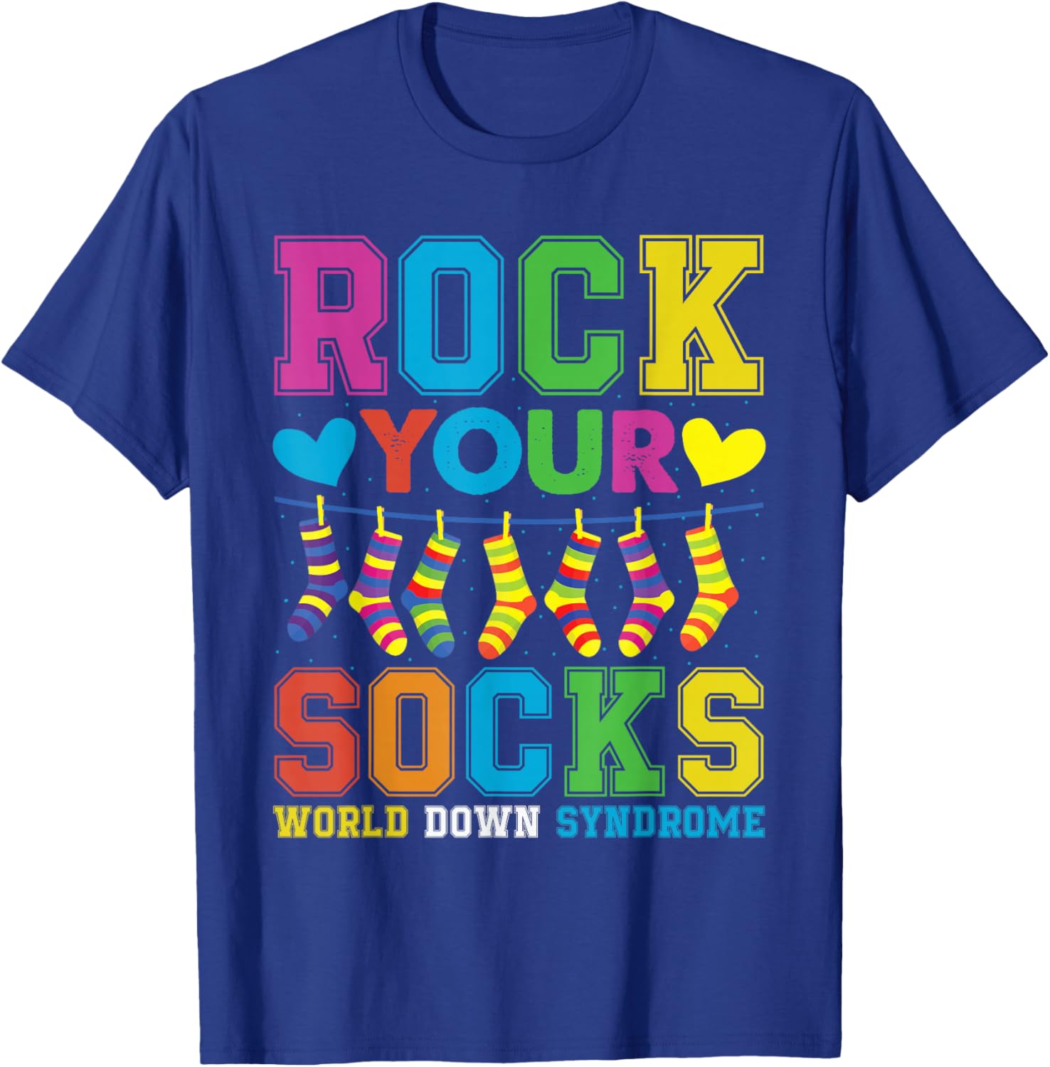 Rock Your Socks Down Syndrome Awareness T-Shirt for Kids 2025 - 8