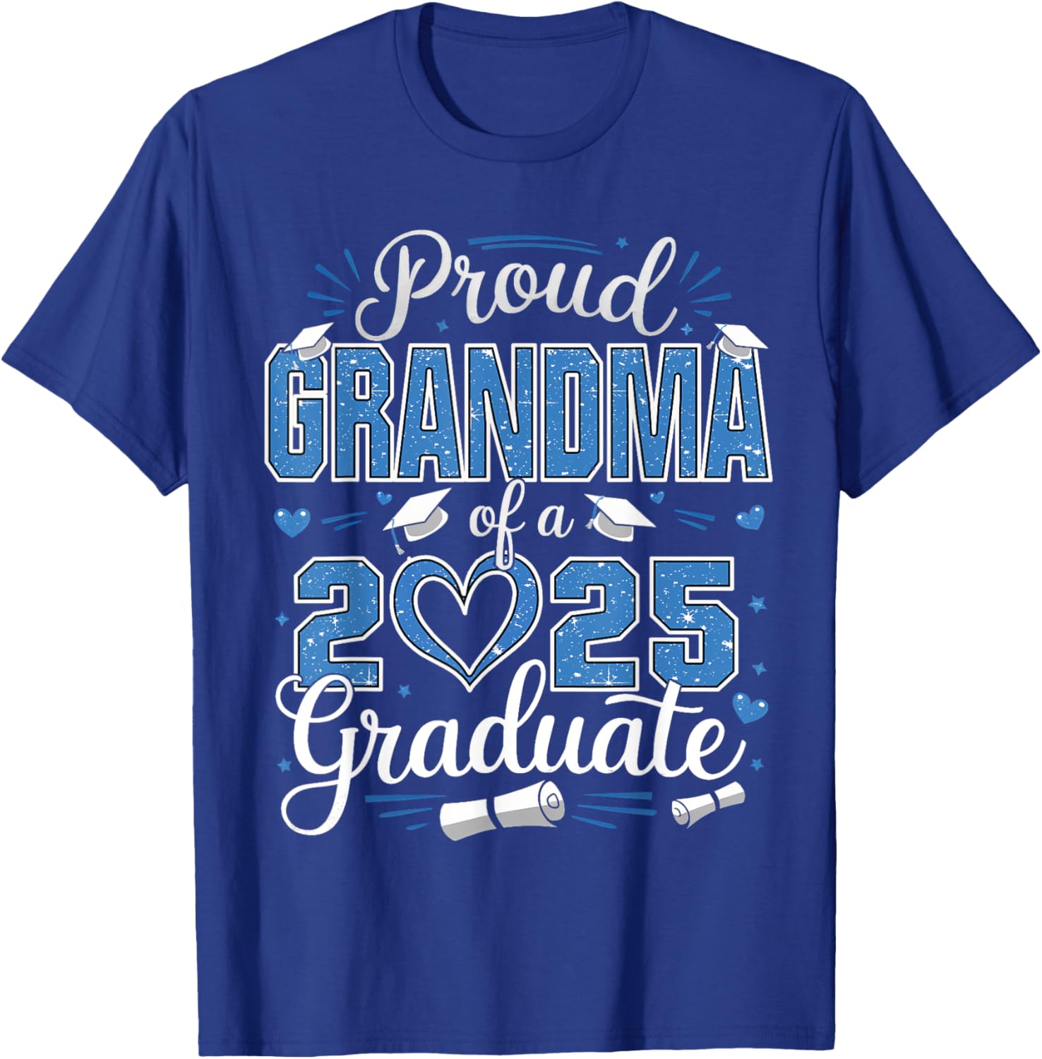 Proud Grandma Of A Class Of 2025 Graduate Senior T-Shirt for Women - 19