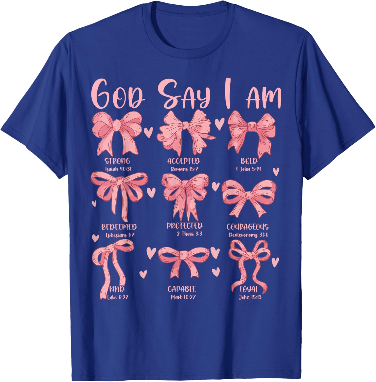 Cute Coquette Bow Christian Girls T-Shirt with Jesus for Church Wear - 10