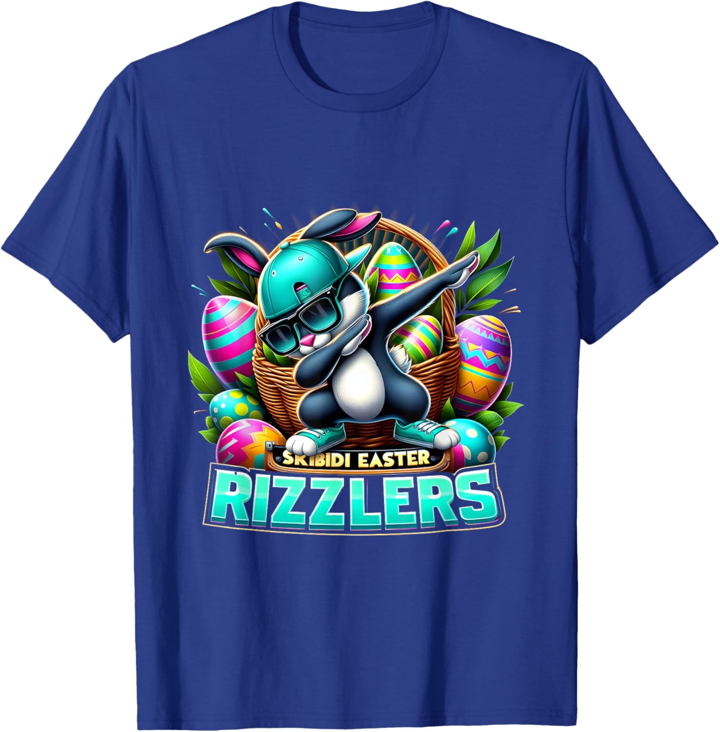 Funny Easter T-Shirt for Men Rizzler Skibidi Humor Apparel - 15