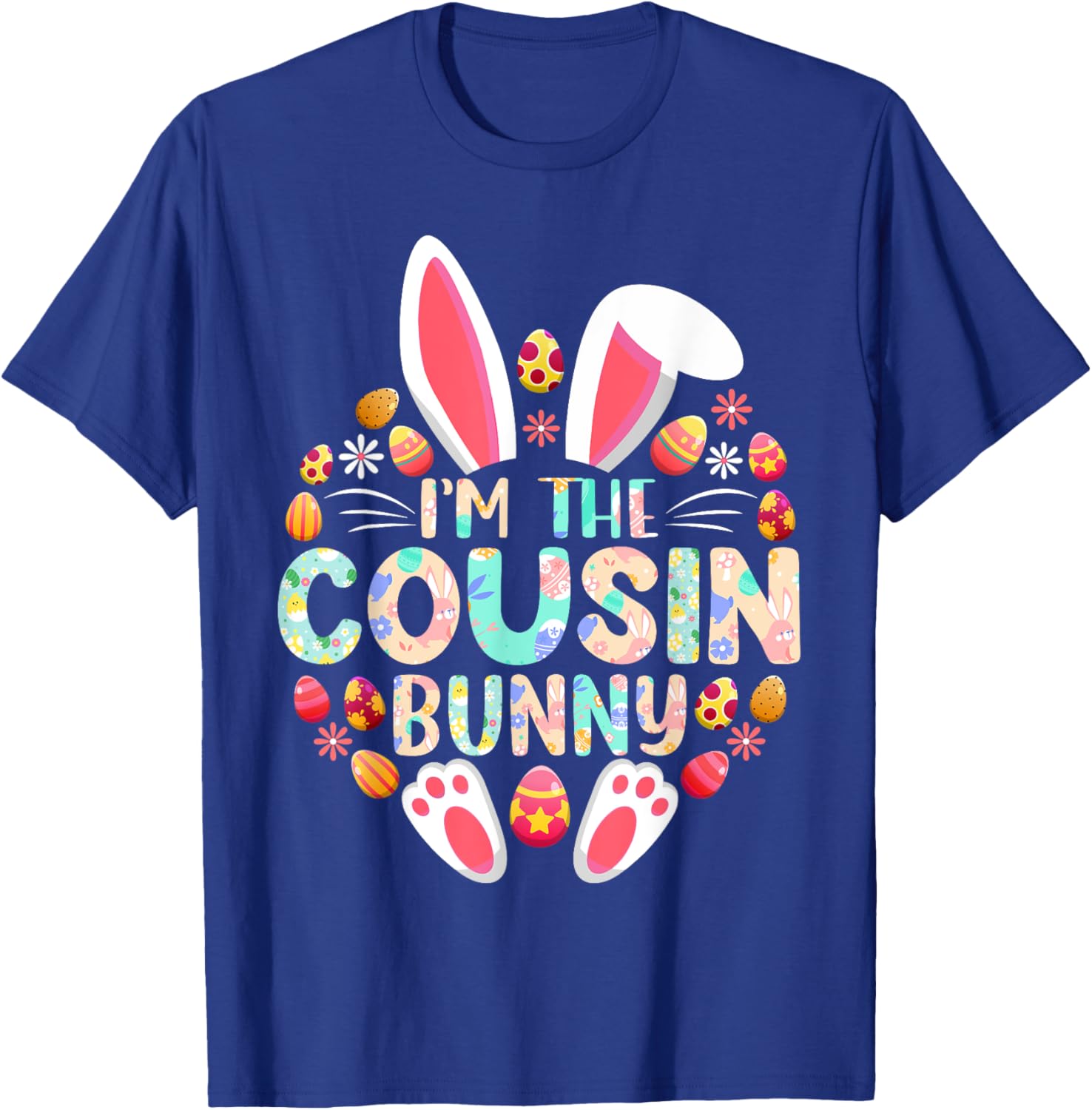 Funny Easter Bunny Family Matching T-Shirt for Cousins and Kids - 16