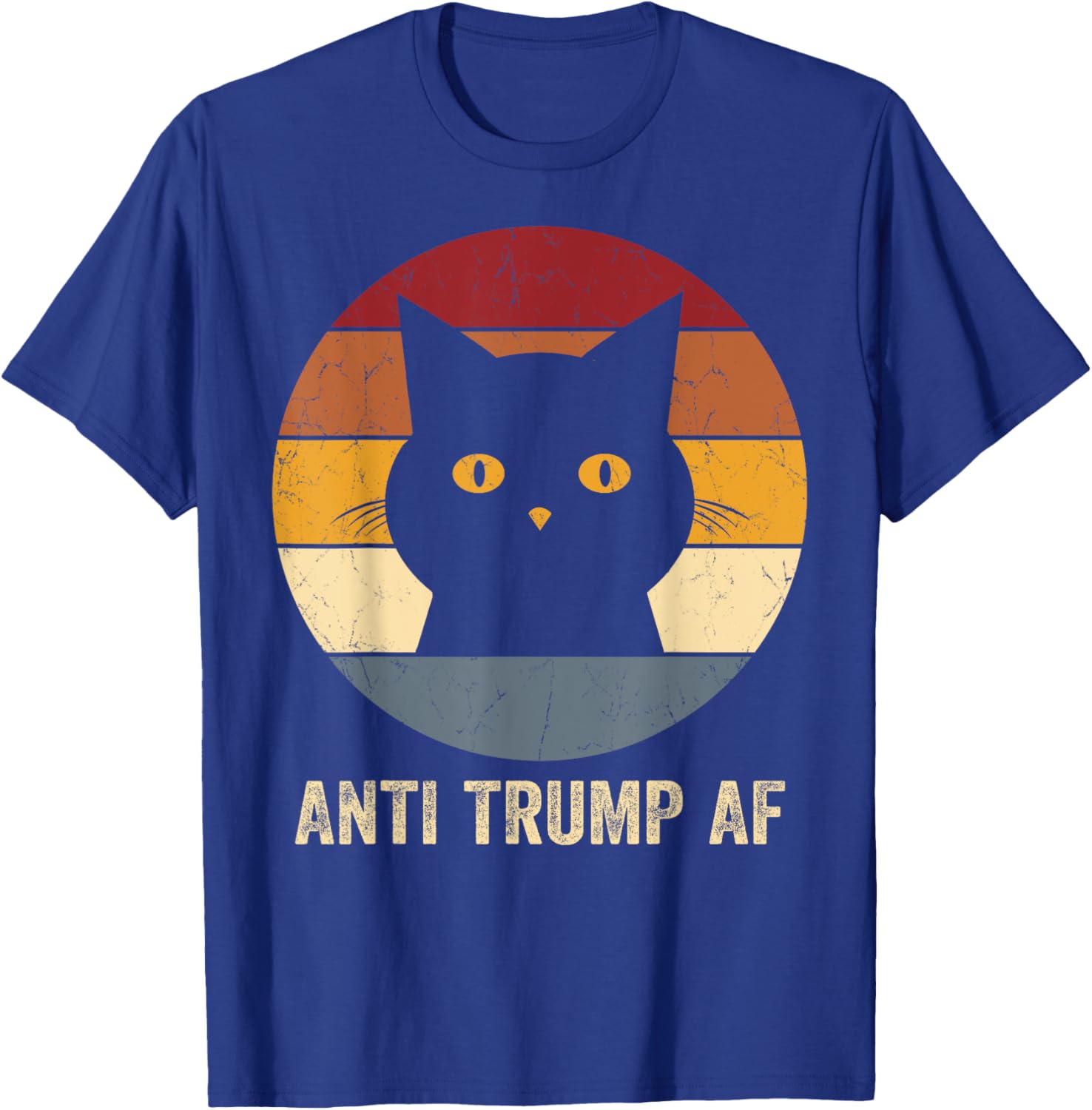 Funny Retro Anti Trump Cat T-Shirt for Cat Lovers and Activists - 6