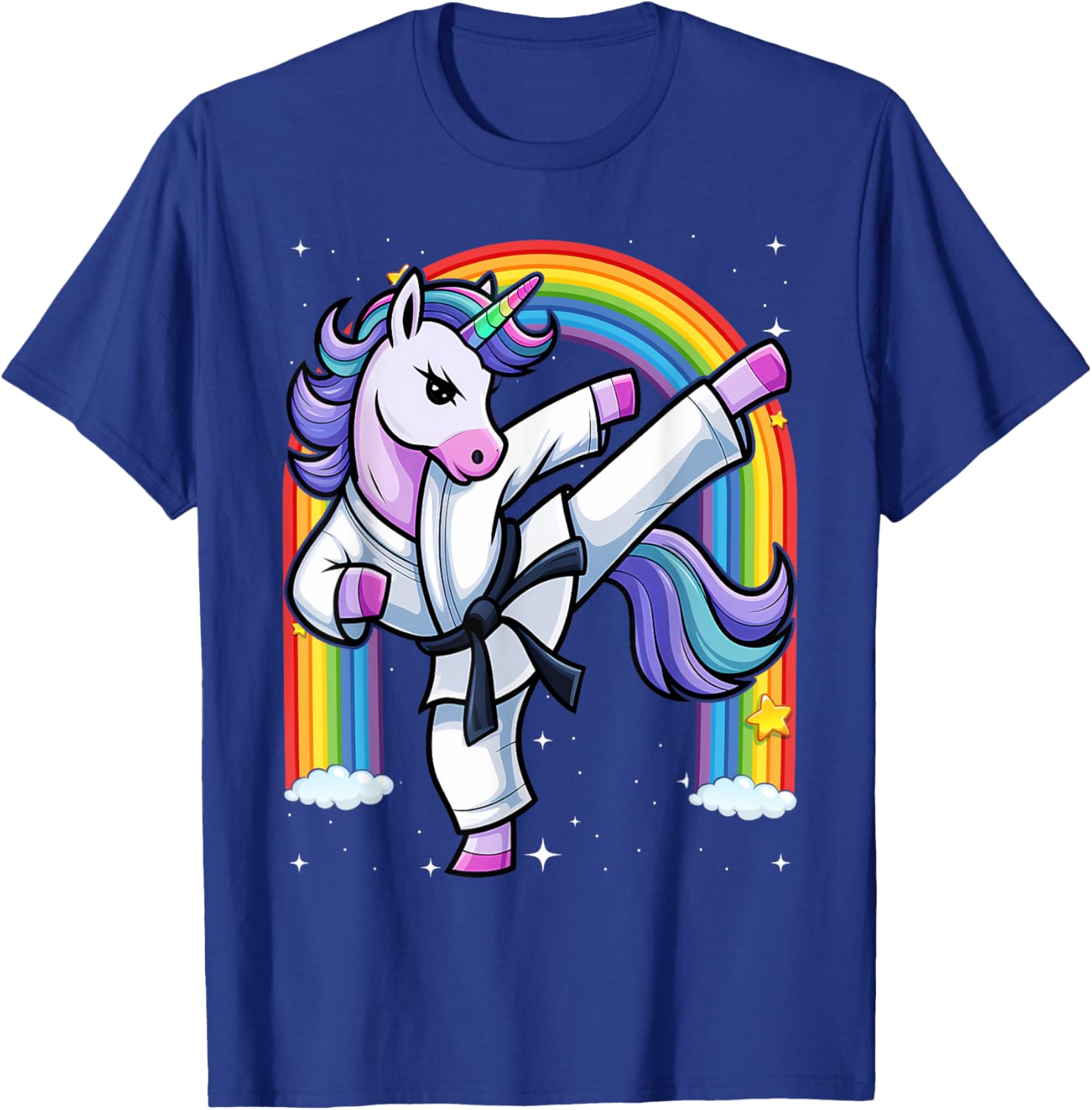 Funny Unicorn Karate Girl Taekwondo T-Shirt for Martial Arts Fans - 6