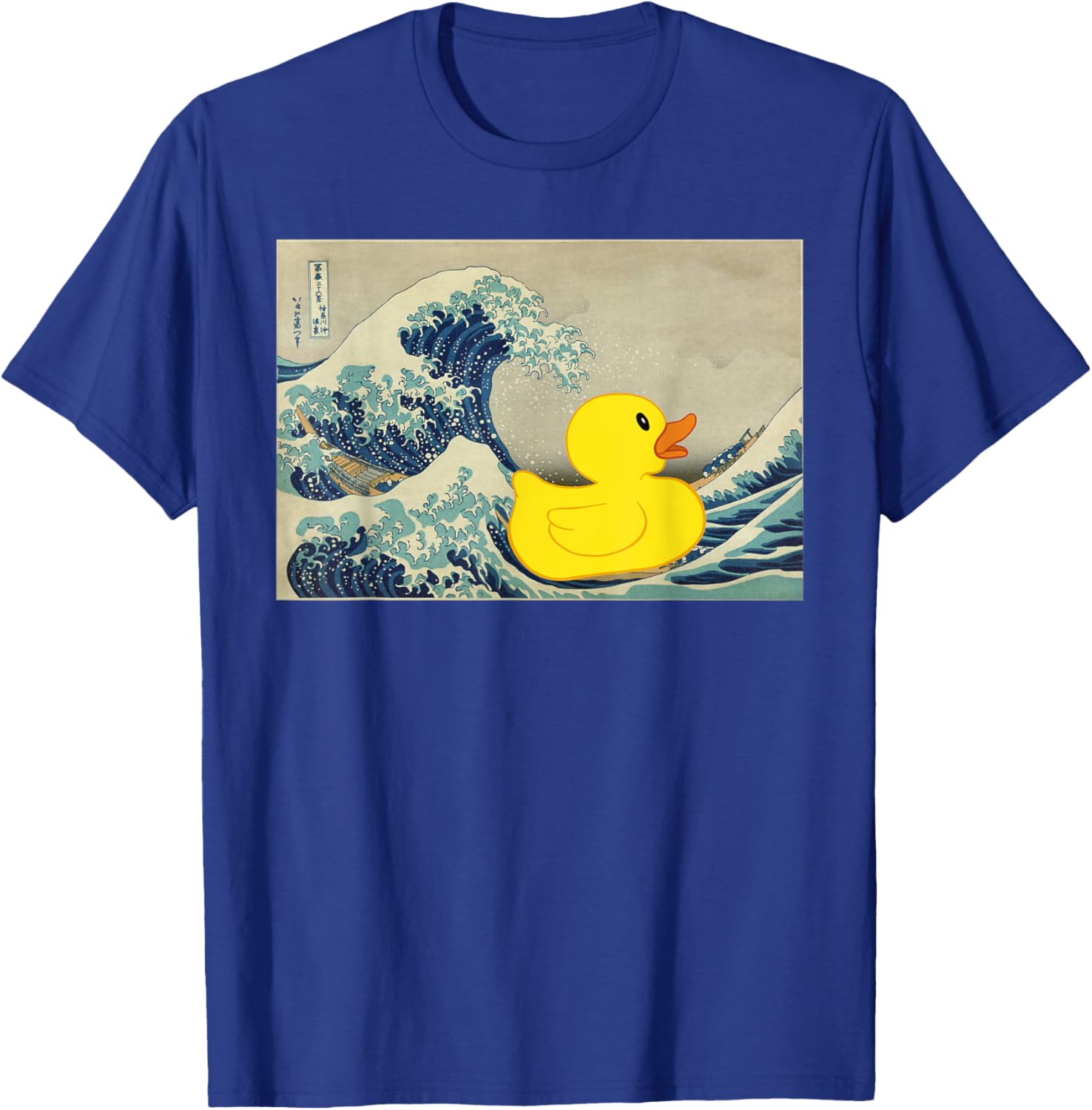 Rubber Duck on Great Wave T-Shirt – Fun and Unique Beachwear Style - 19
