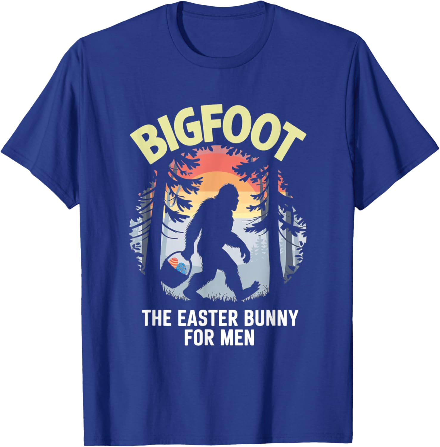 Bigfoot Easter Bunny T-Shirt for Men Fun Apparel Gift Idea - 1