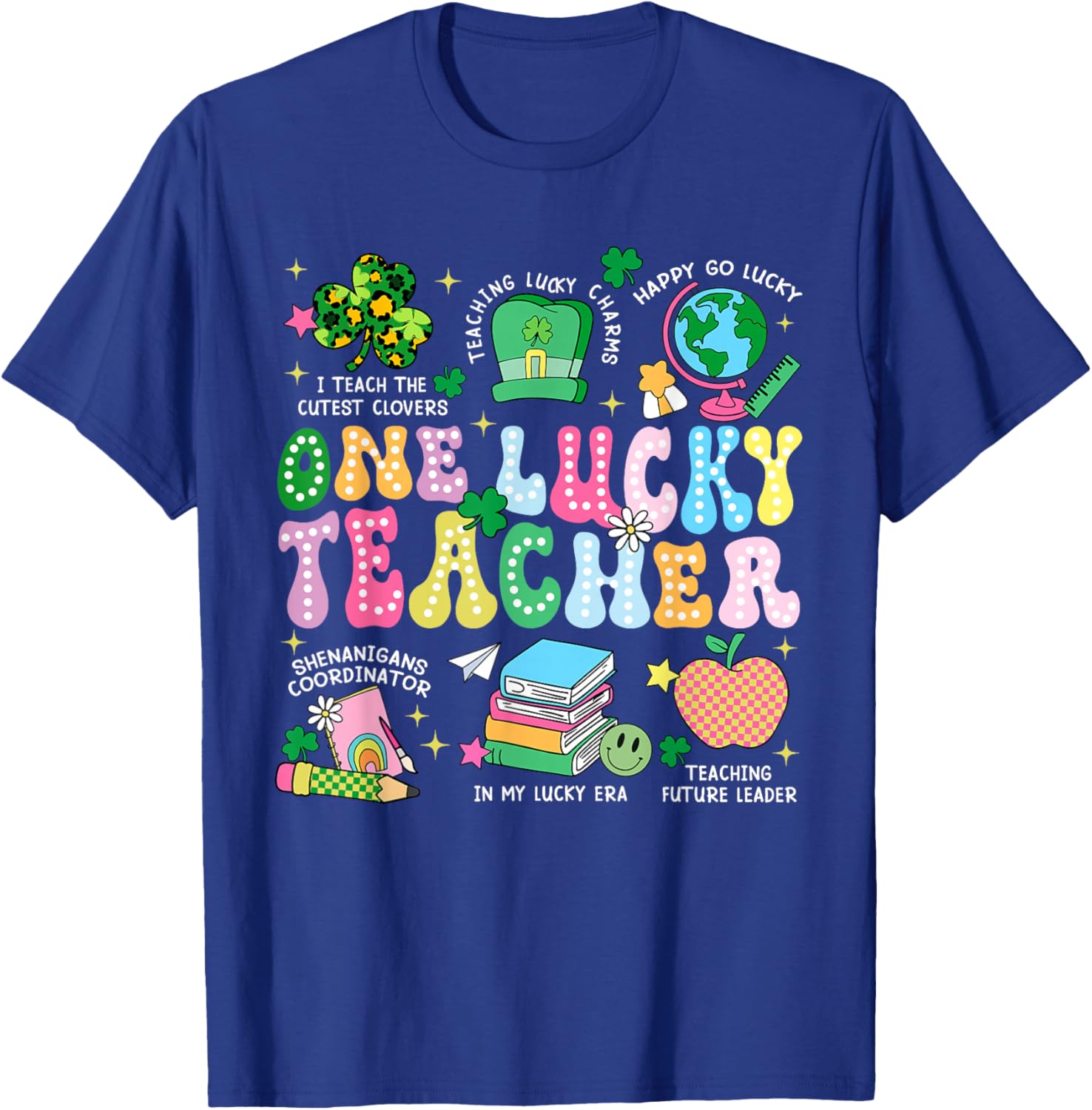 One Lucky Teacher St. Patrick's Day T-Shirt for Irish Educators - 8