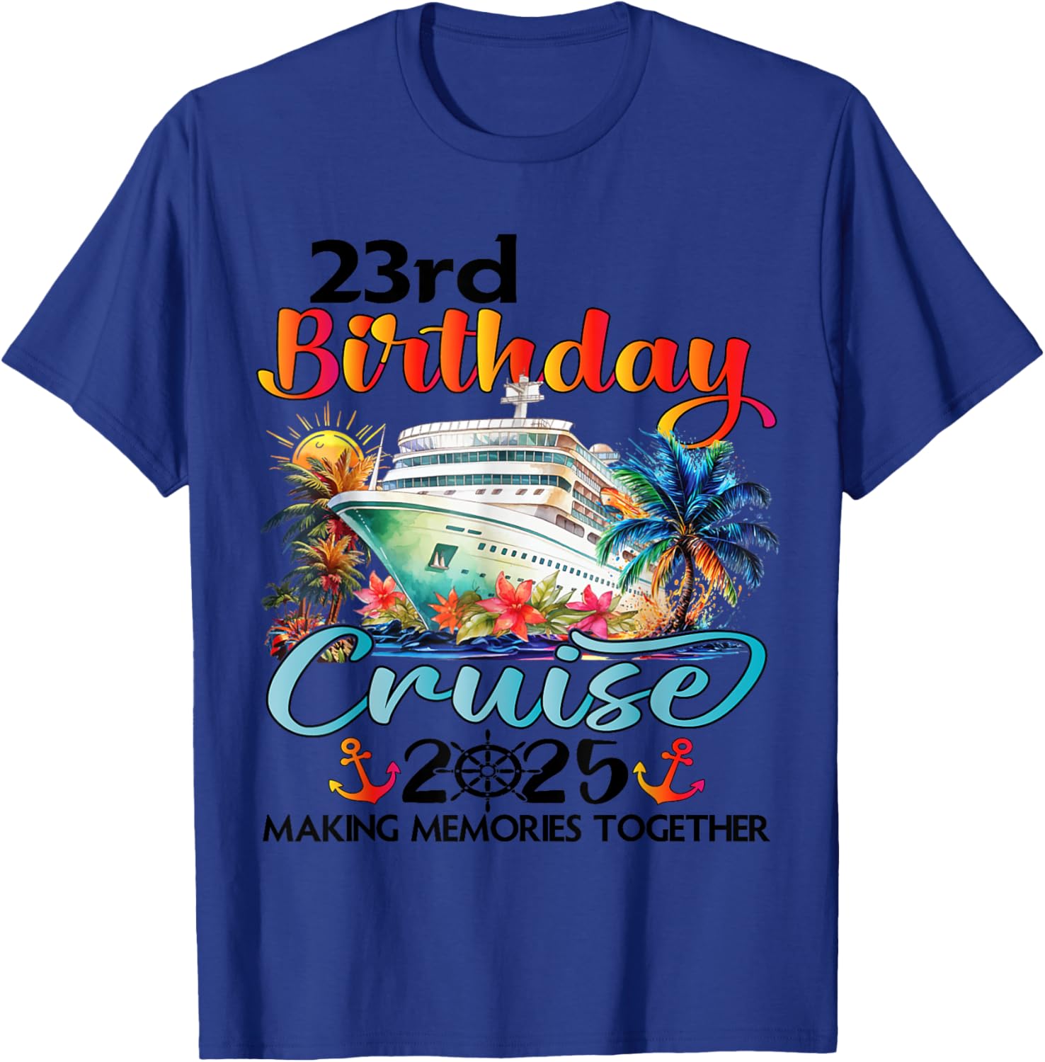 23rd Birthday Cruise T-Shirt for Family Celebration Fun at Sea - 9