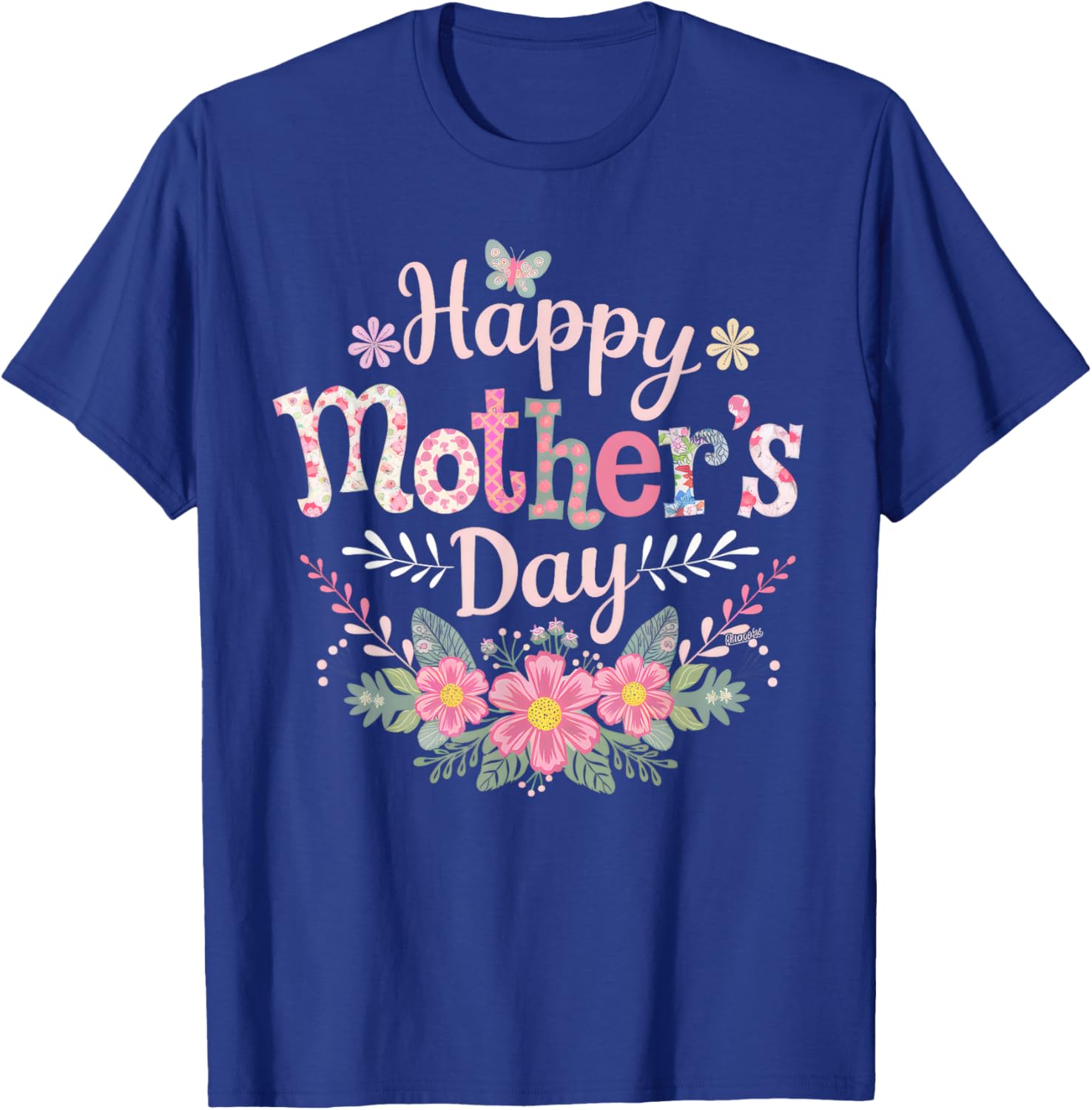 Cute Floral Happy Mother's Day T-Shirt for Moms and Grandmas 2025 - 11