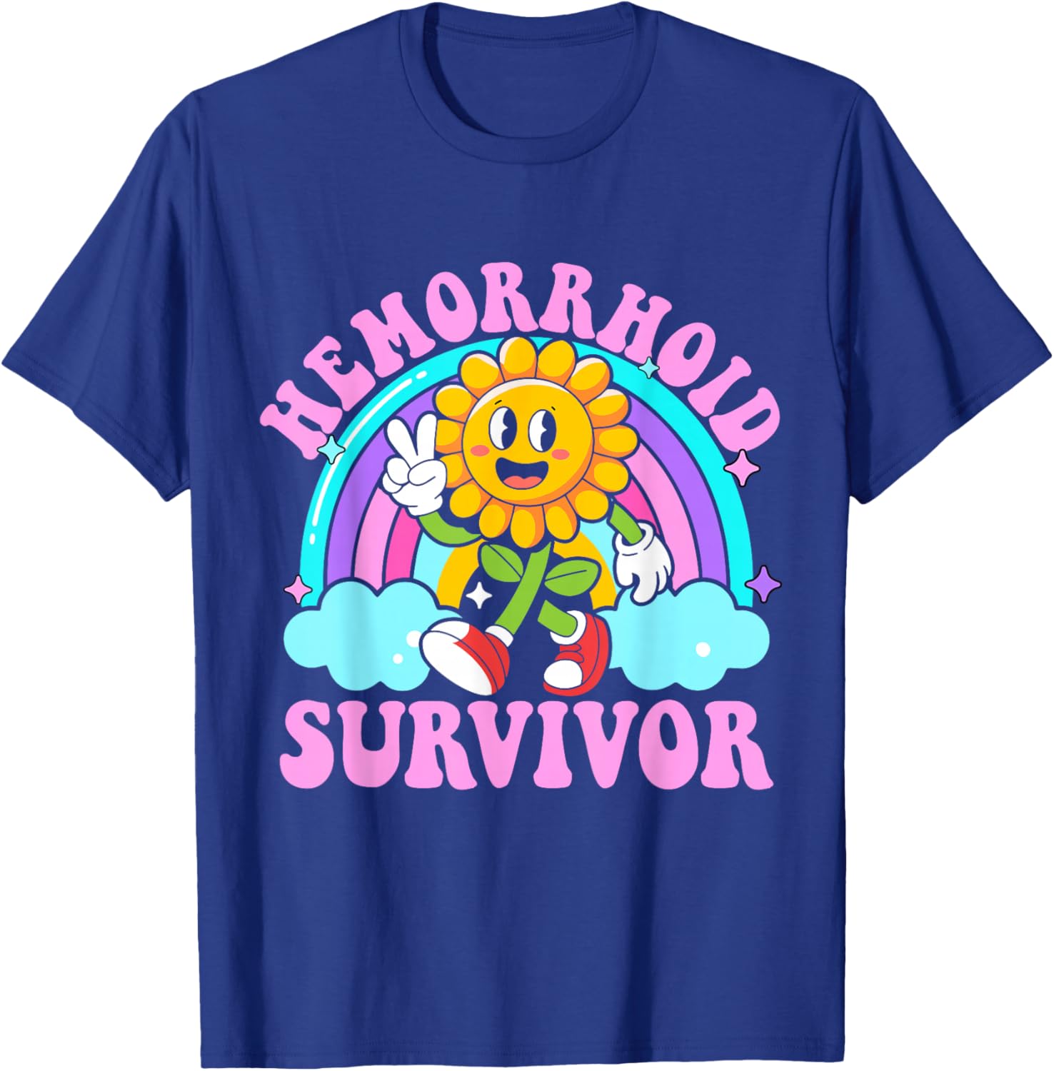 Funny Hemorrhoid Survivor Y2K Meme T-Shirt - Sarcastic Humor Apparel - 1