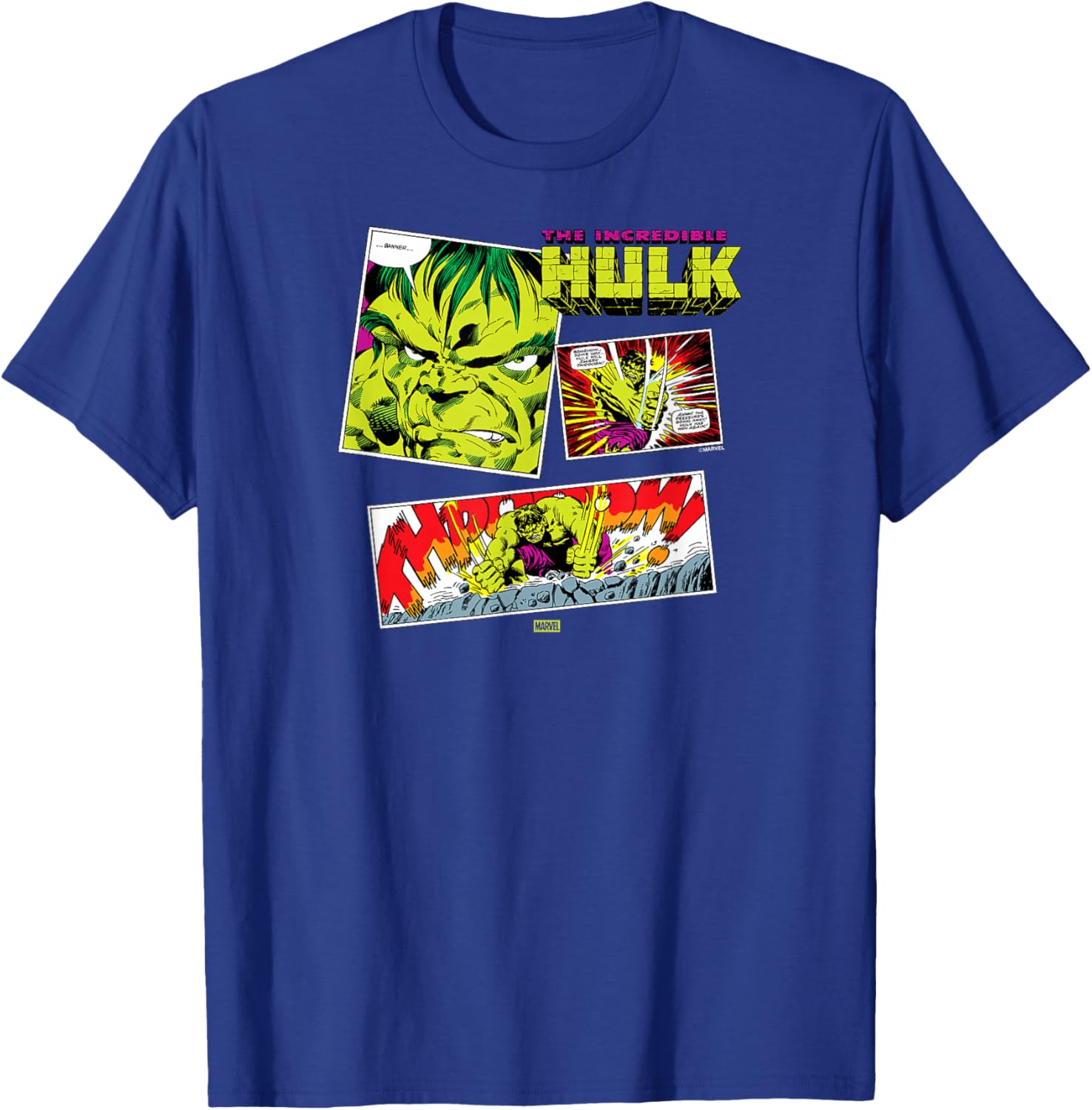 Marvel Hulk Comic Book Panel T-Shirt for Fans of Superhero Apparel - 17