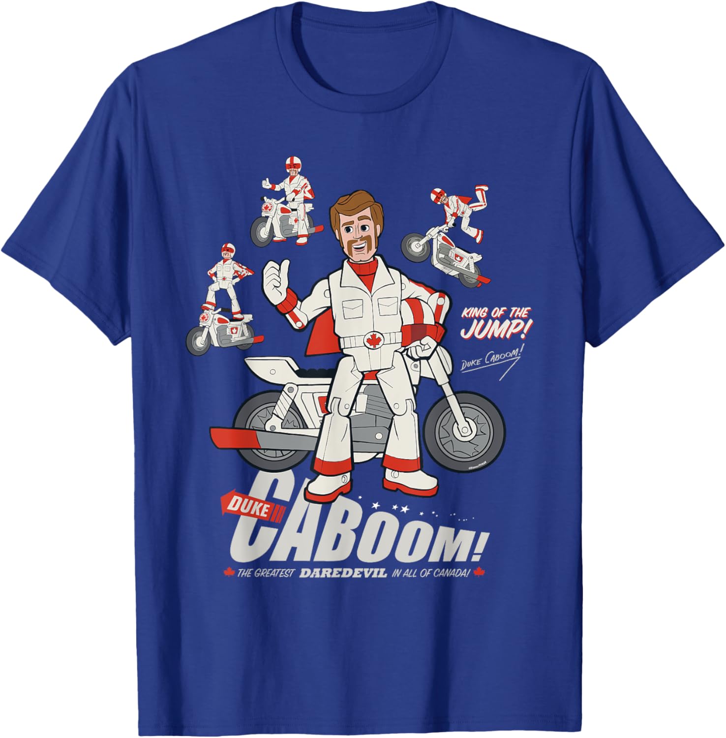 Disney Pixar Toy Story Duke Caboom Stuntman Fun Graphic T-Shirt - 11