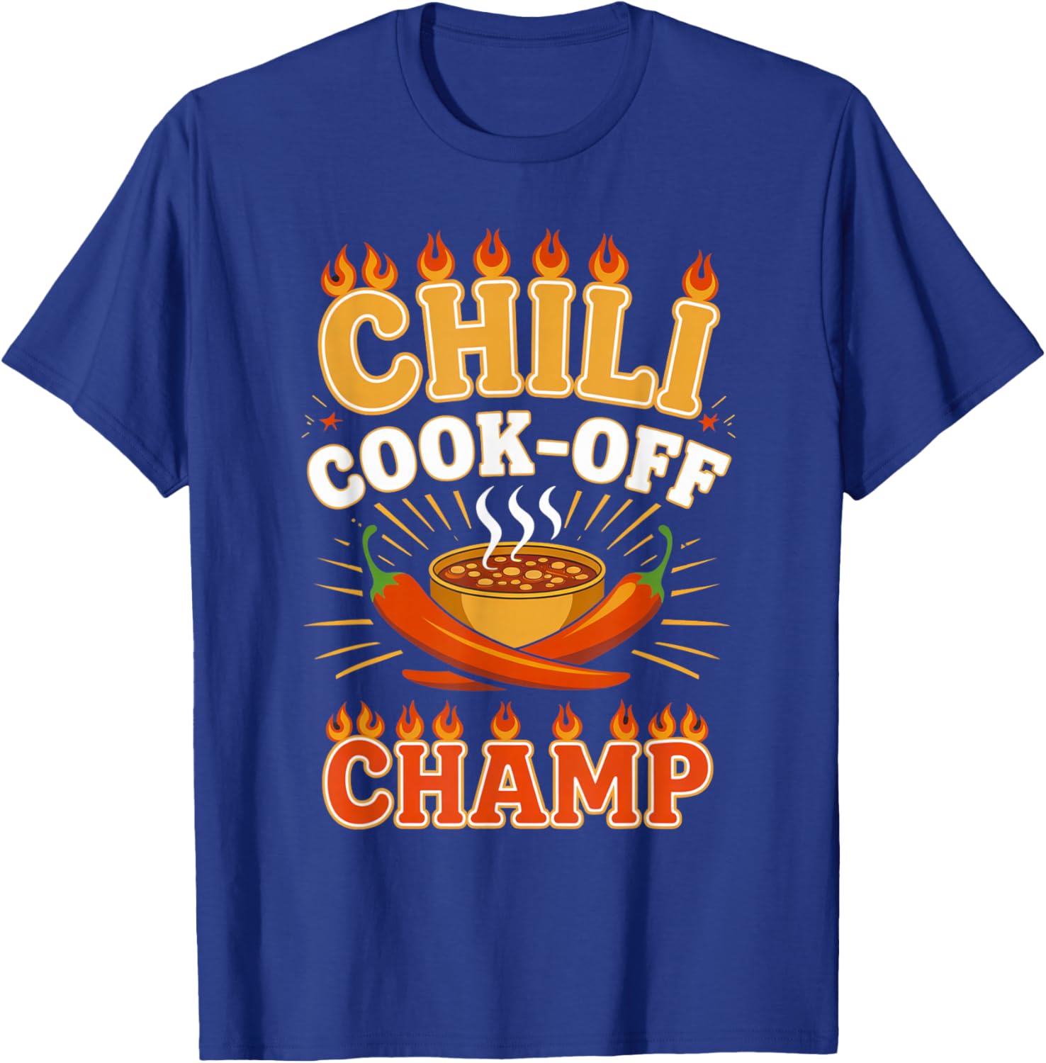 Chili Cook-Off Champion T-Shirt for Spicy Food Contest Lovers - 1