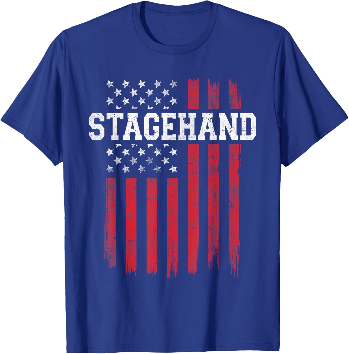 Stagehand Proud American Flag T-Shirt for Patriotic Stage Crew - 7