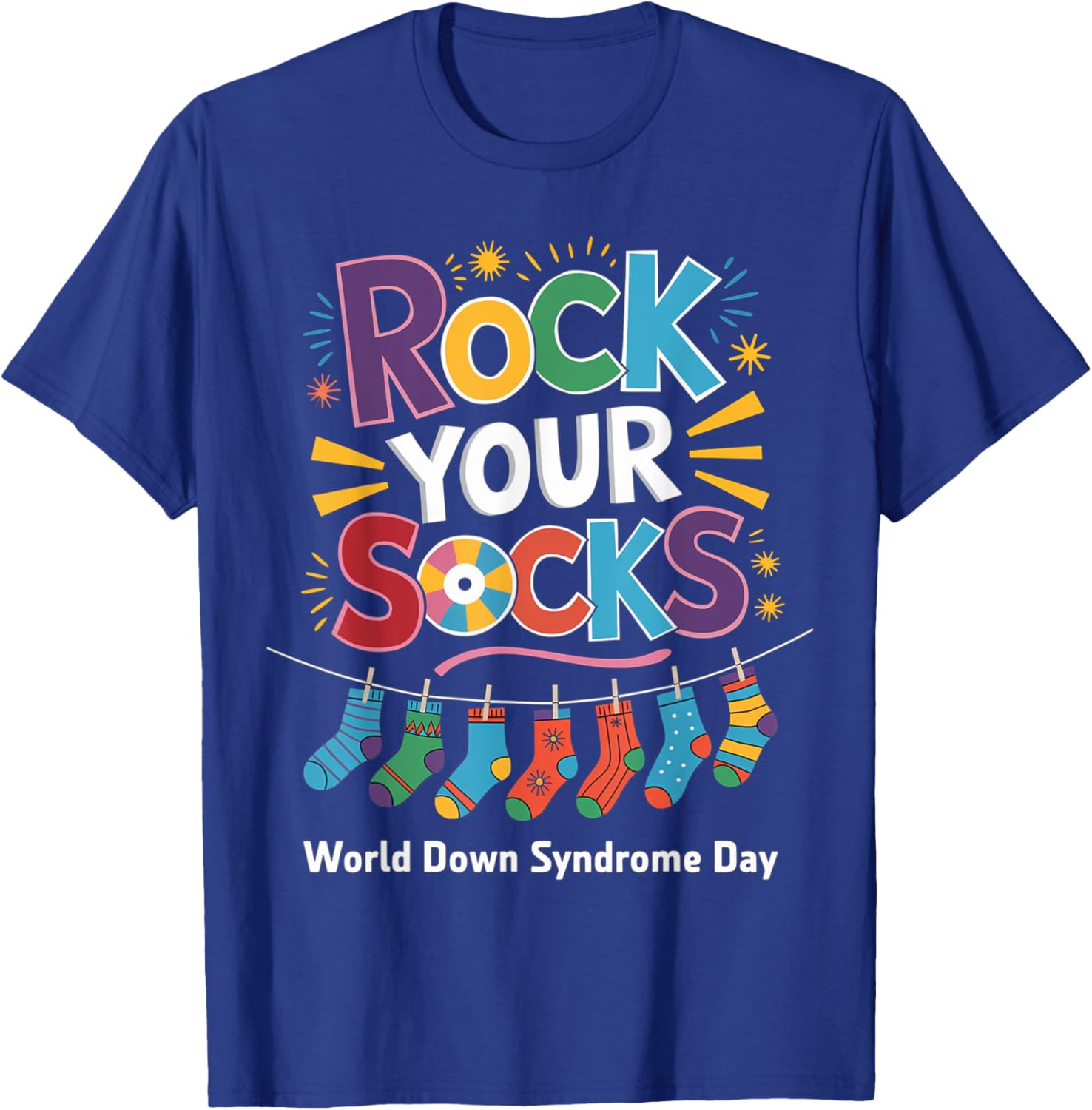 Rock Your Socks Kids T-Shirt for World Down Syndrome Awareness Day - 27