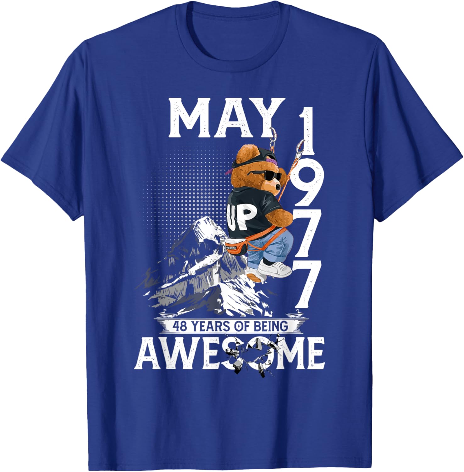 48th Birthday Bear Legends May 1977 T-Shirt for Men 48 Years Old - 21
