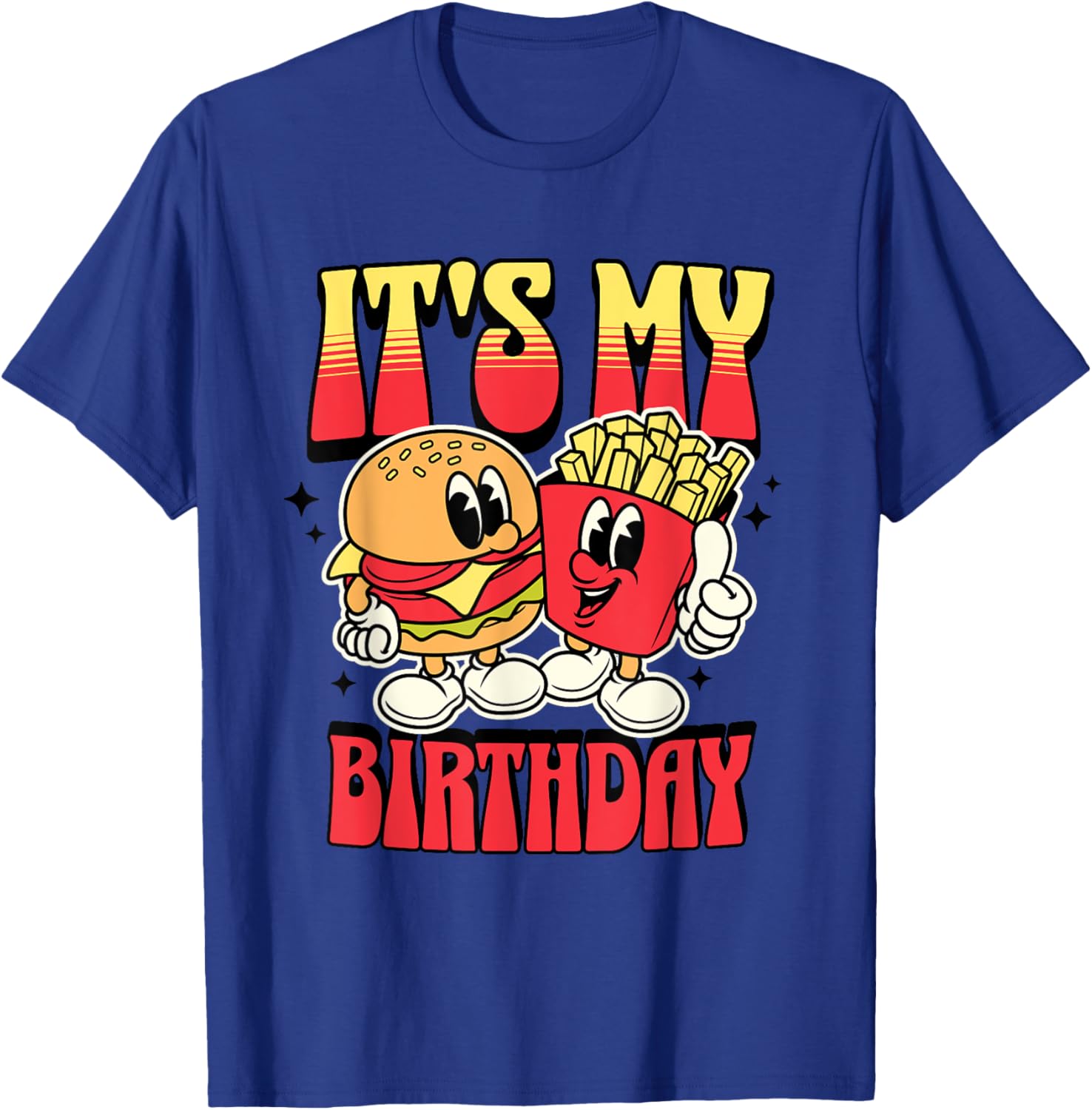 Burger Birthday Party T-Shirt for Fun Burger and Fries Lovers - 7