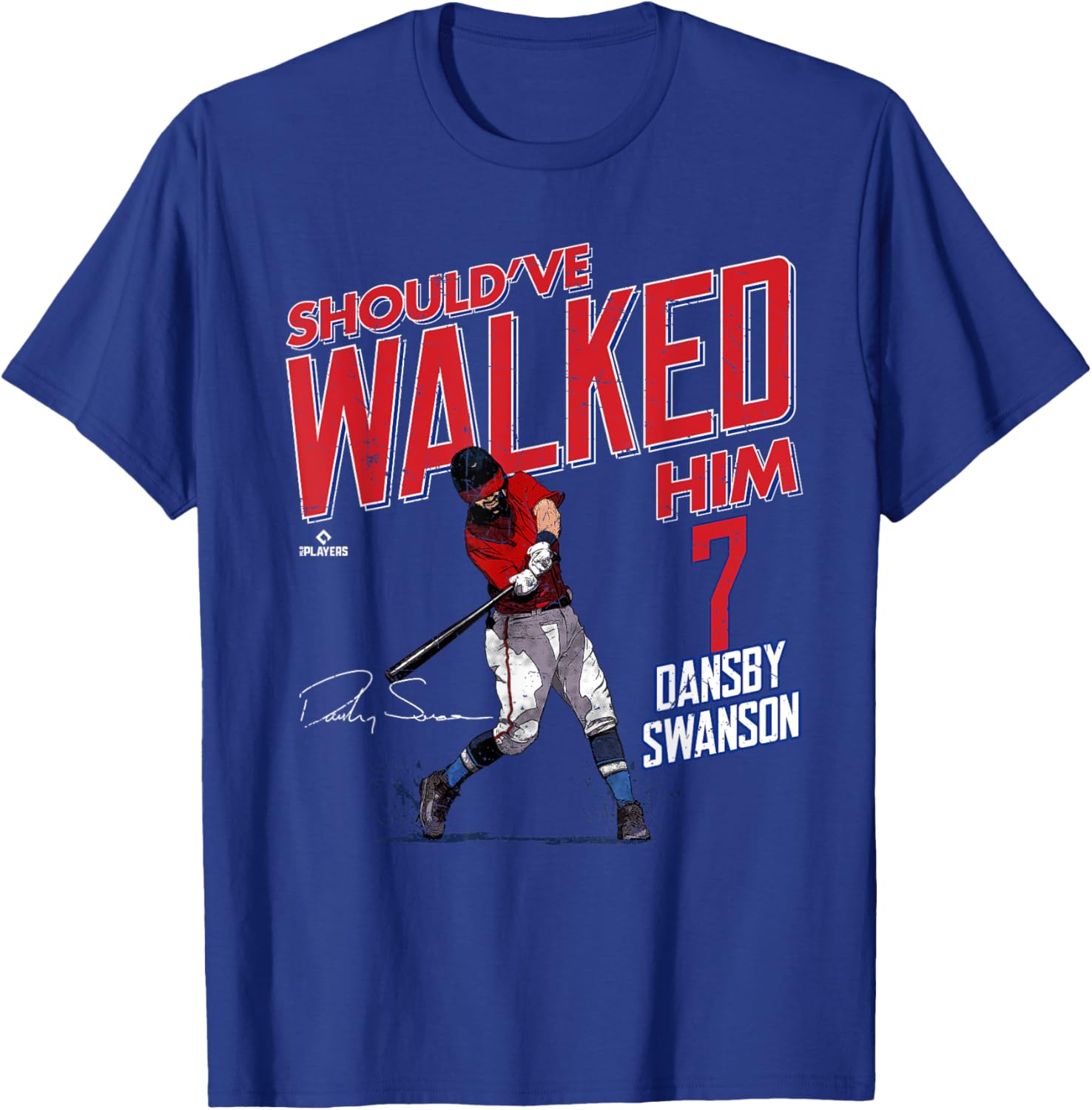 Should've Walked Him Dansby Swanson Chicago Baseball T-Shirt for Fans - 3