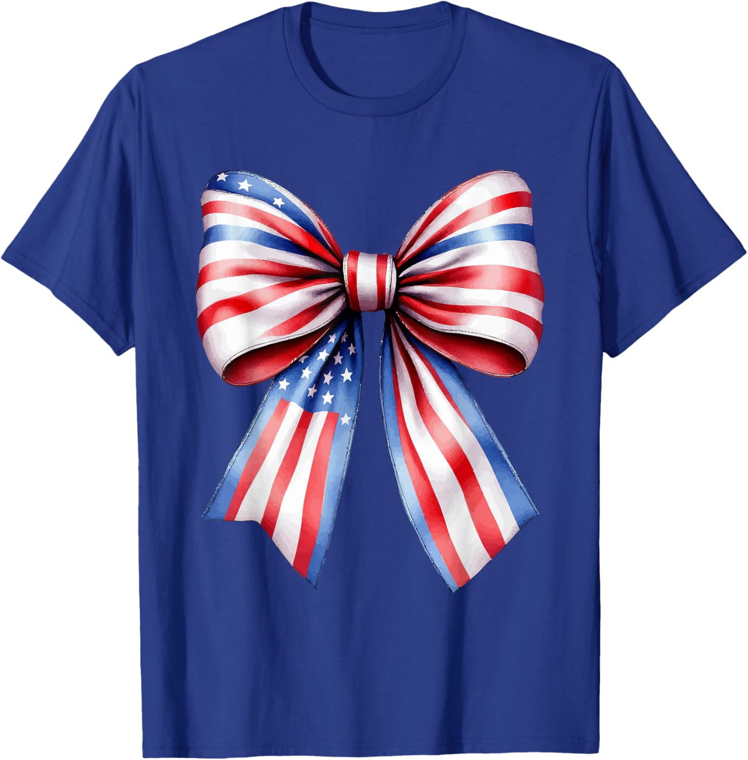 Patriotic USA Bow Tee for July 4th and Memorial Day Celebrations - 13