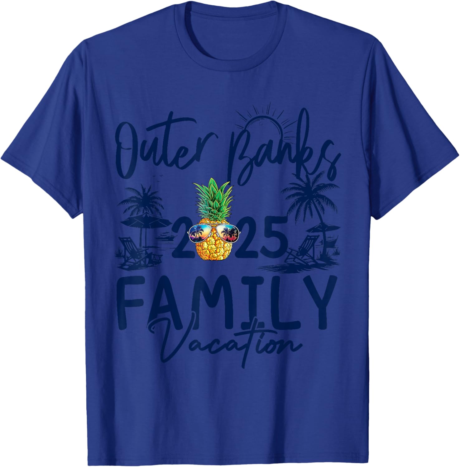 Family Matching Outer Banks 2025 Pineapple Vacation T-Shirt for Fun - 19