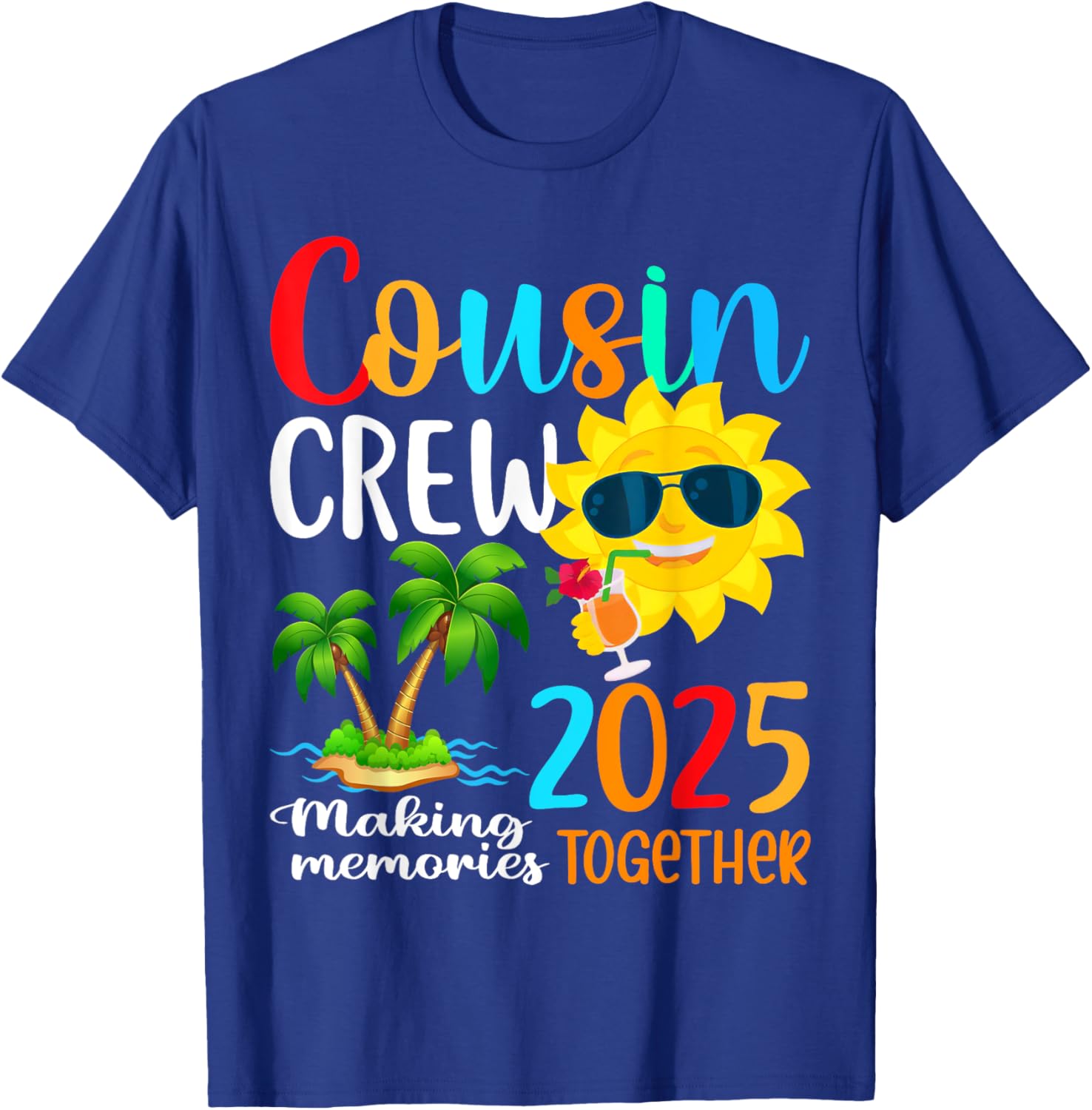 Cousin Crew 2025 Summer Beach Family Matching T-Shirt for Fun Vacations - 7