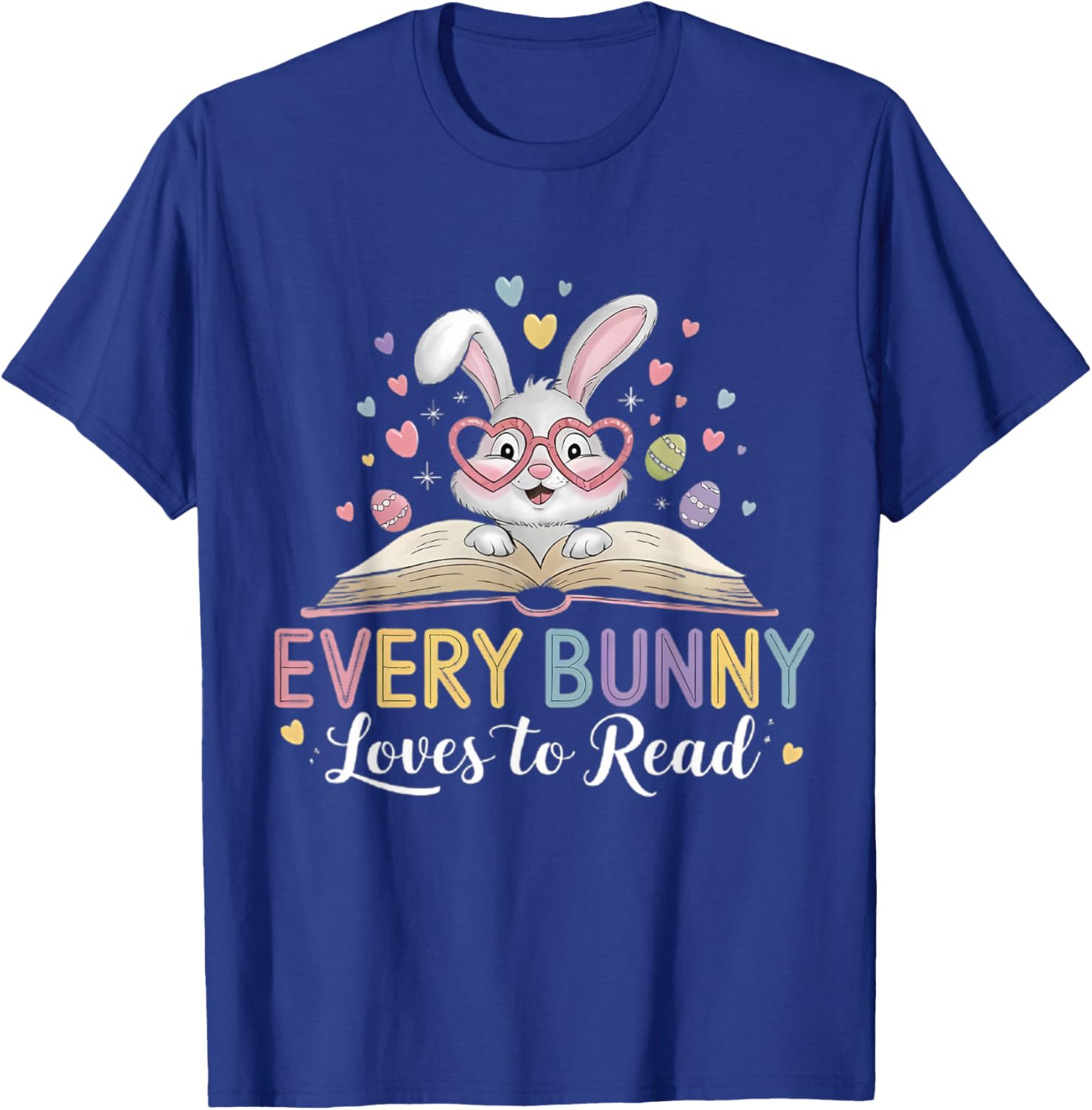 Every Bunny Loves to Read Cute Rabbit Bookworm T-Shirt for Book Lovers - 8