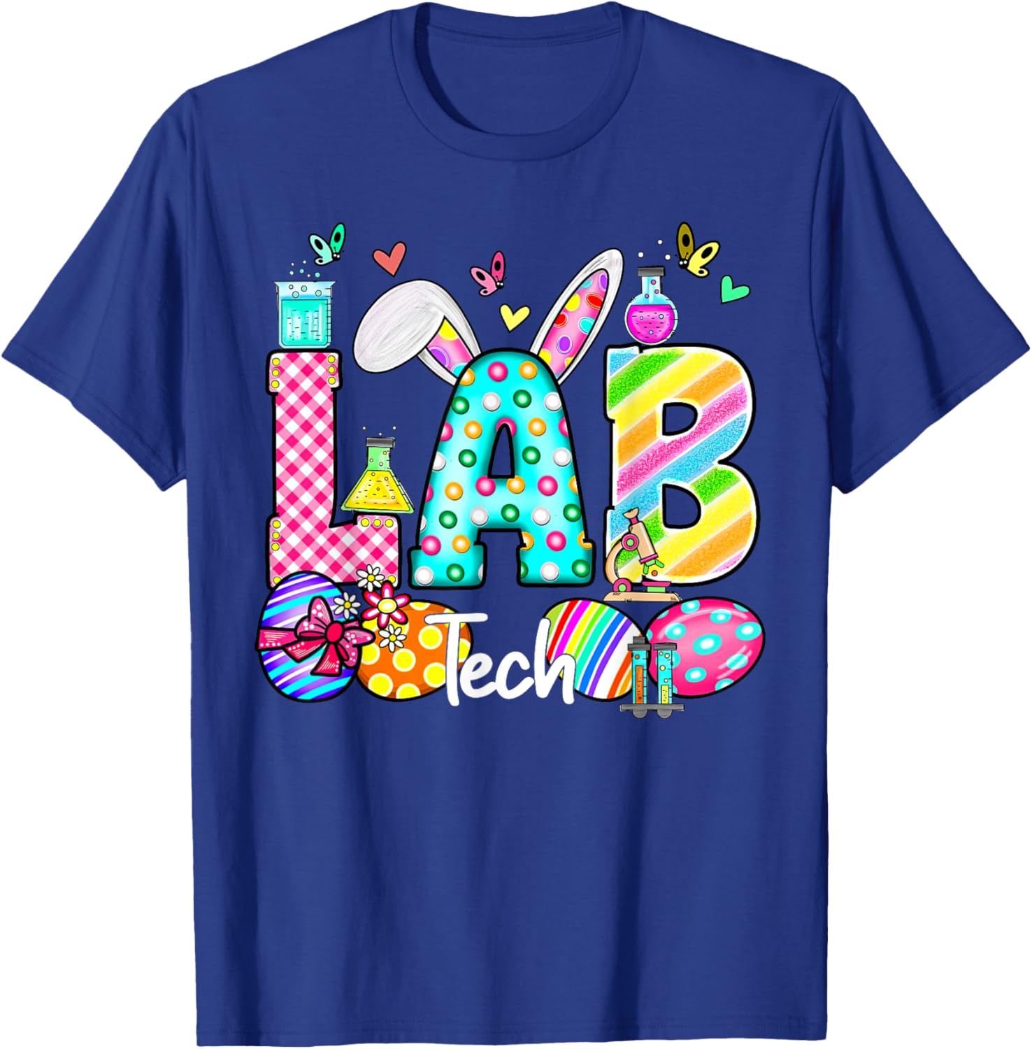 Easter Lab Tech Bunny T-Shirt for Scientists and Teachers - Fun Gift Idea - 15