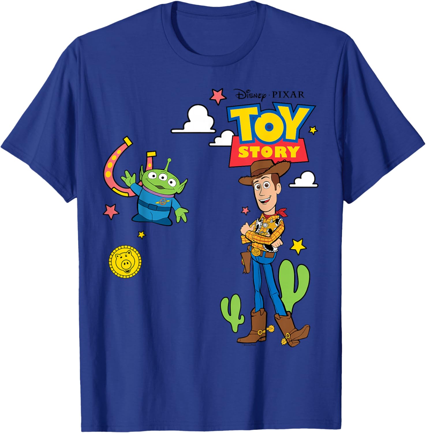 Toy Story 4 Woody and Alien T-Shirt for Kids and Adults Fun Design - 4