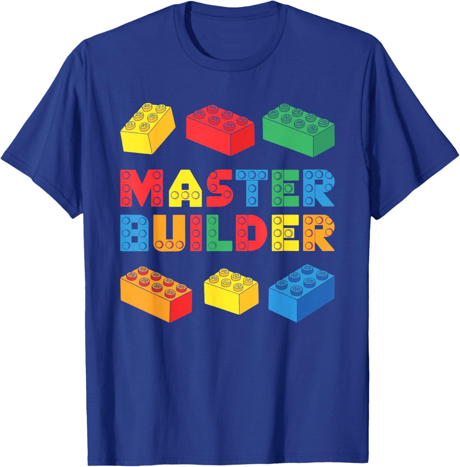 Master Builder T-Shirt for Kids and Adults with Fun Brick Design - 12