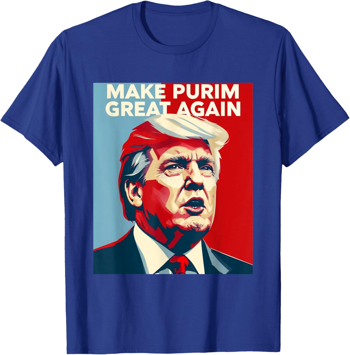 Funny Make Purim Great Again Trump Lovers T-Shirt for Celebrating Purim - 3