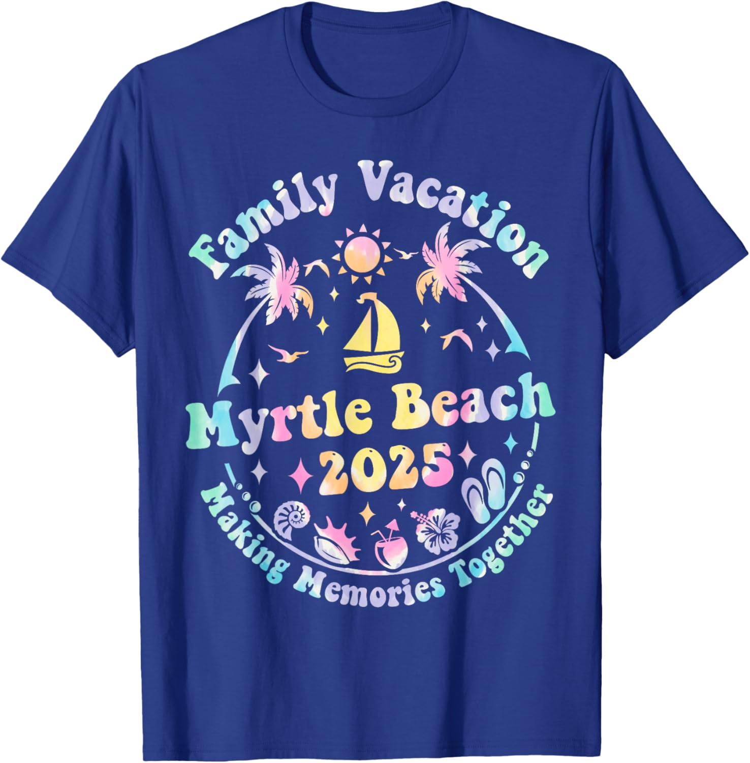 Family Vacation Myrtle Beach 2025 Matching Summer T-Shirt for Fun Times - 11
